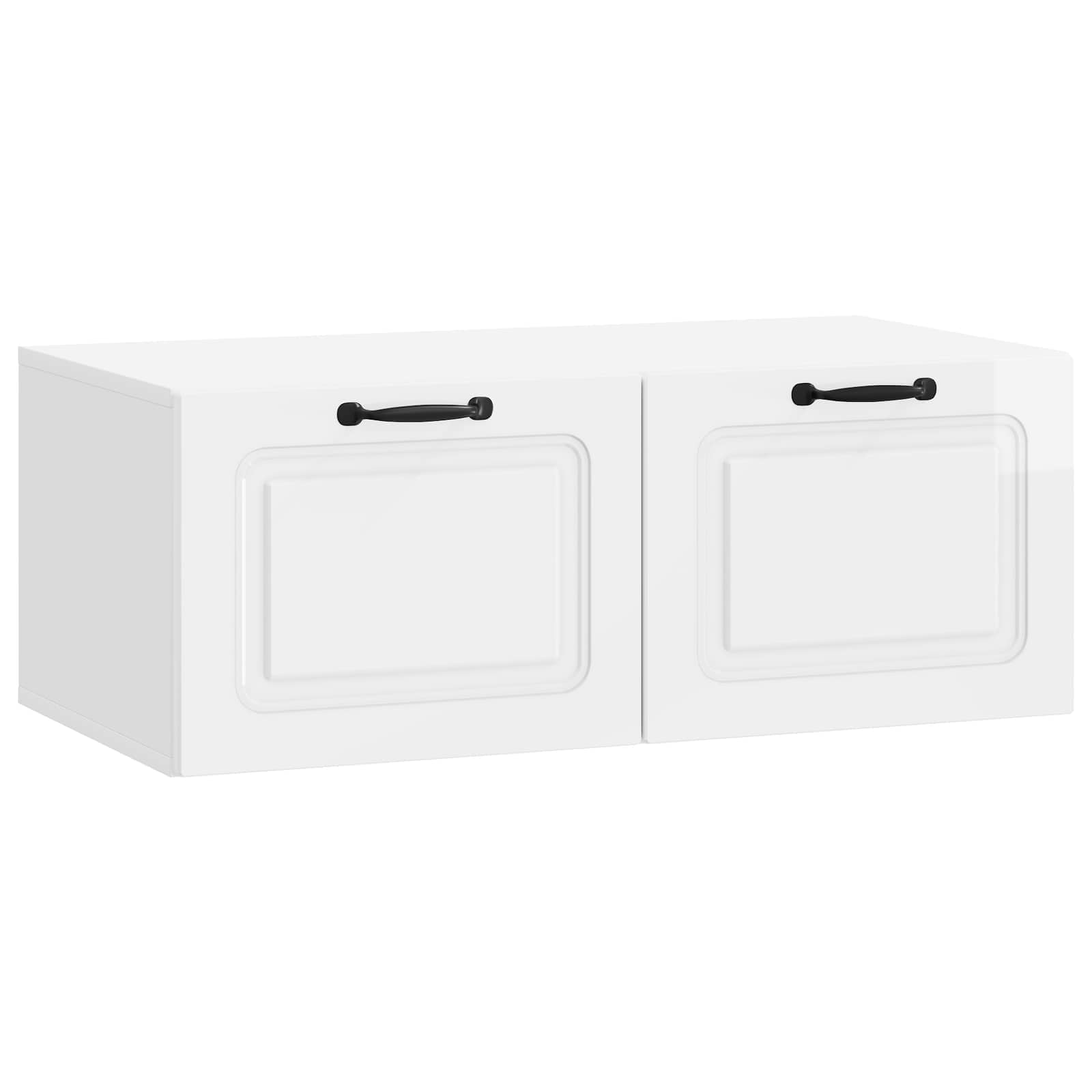 Meuble TV mural Montage mural Blanc brillant 78,5 x 41 x 30 cm - XIOS
