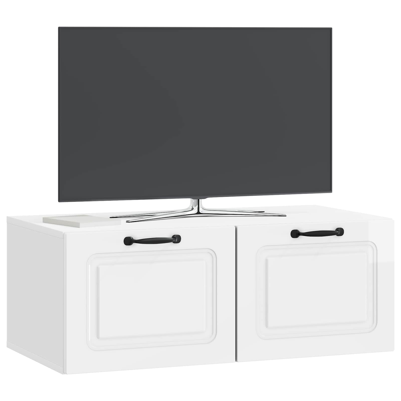 Meuble TV mural Montage mural Blanc brillant 78,5 x 41 x 30 cm - XIOS