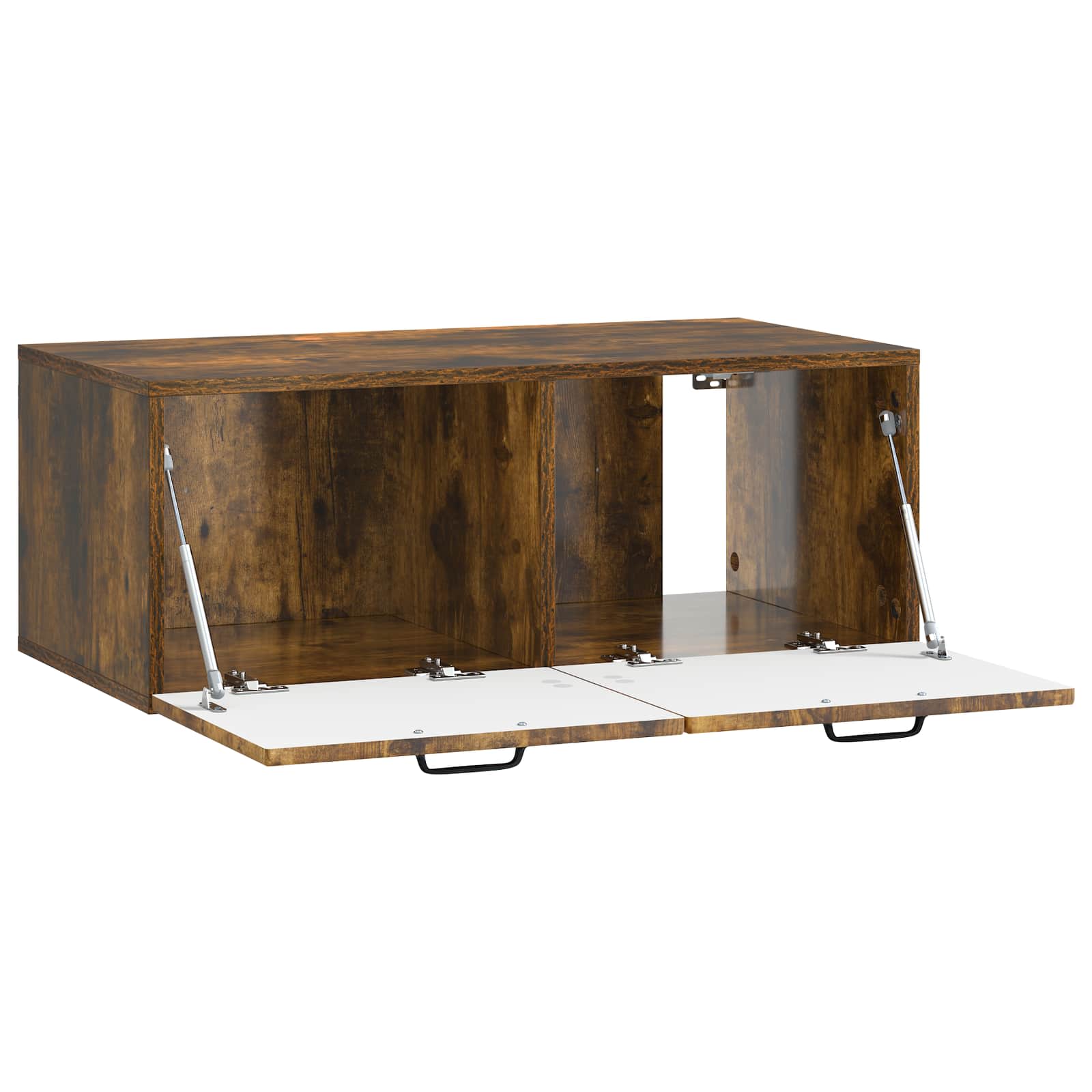 Meuble TV mural Chêne fumé 78,5 x 41 x 30 cm Bois d'ingénierie - XIOS