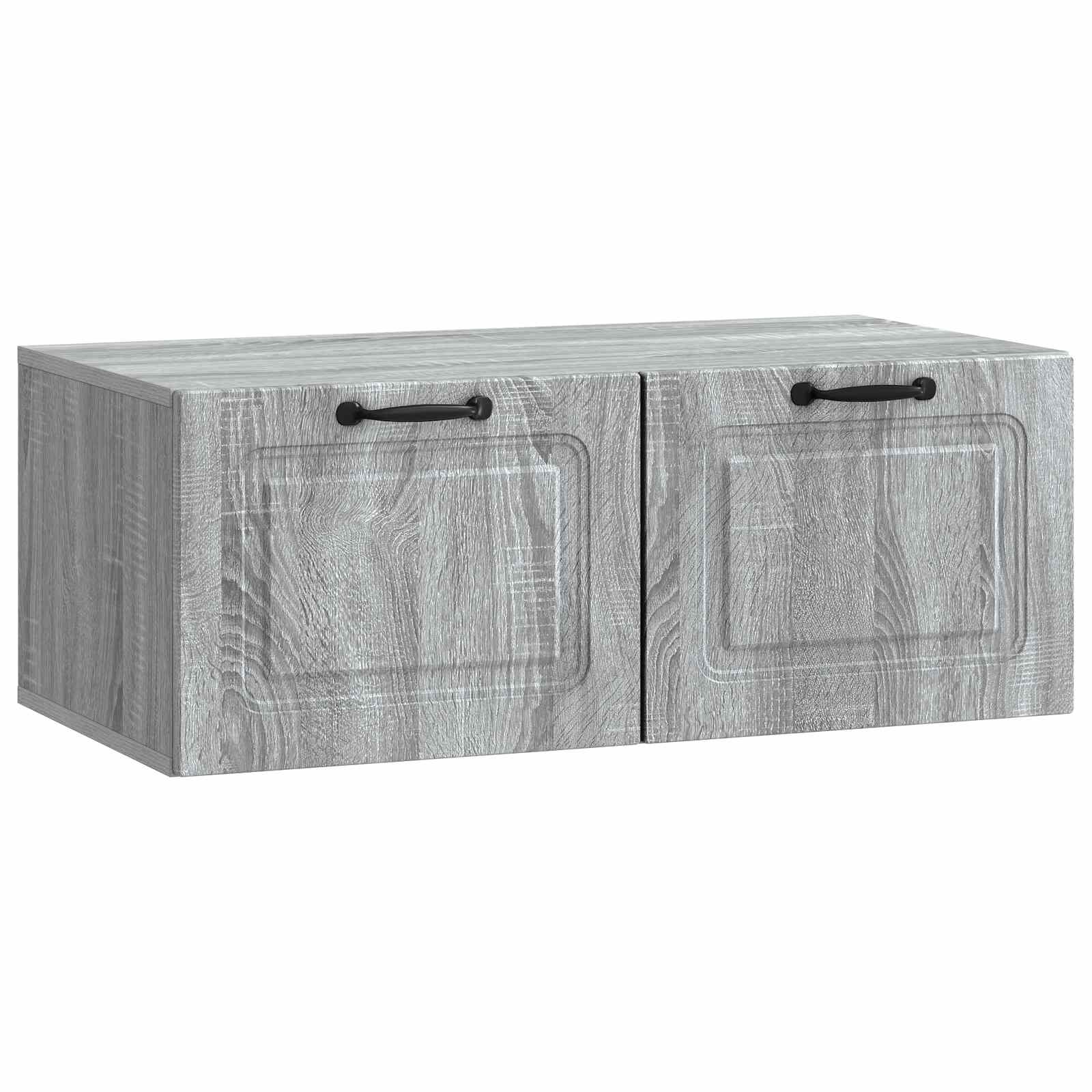 Meuble TV mural Sonoma gris 78,5 x 41 x 30 cm Bois d'ingénierie - XIOS