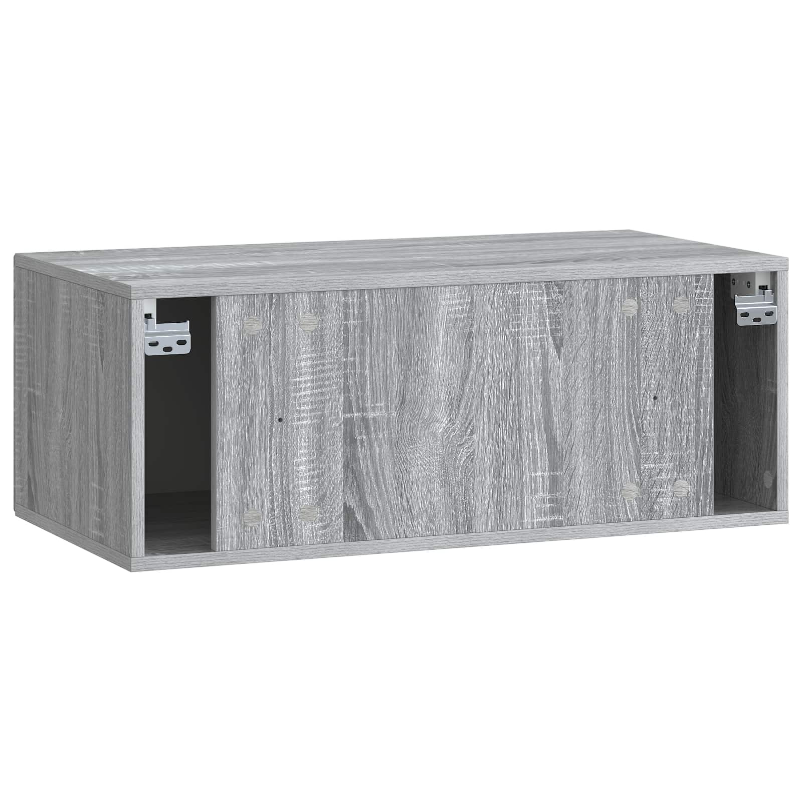 Meuble TV mural Sonoma gris 78,5 x 41 x 30 cm Bois d'ingénierie - XIOS