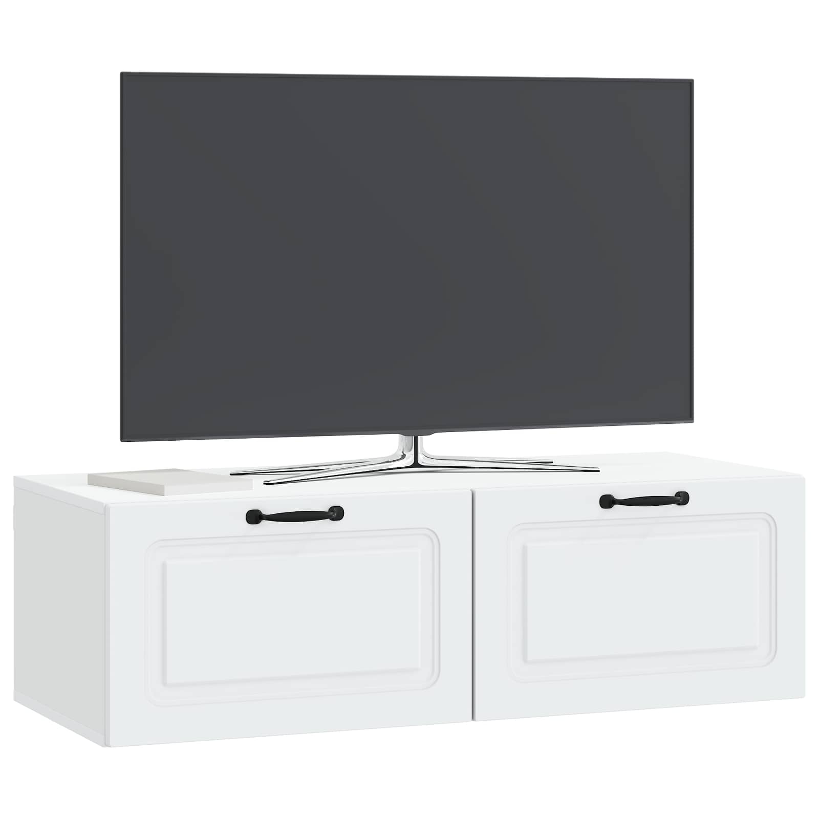 Meuble TV mural Blanc 98 x 41 x 30 cm Bois d'ingénierie - XIOS