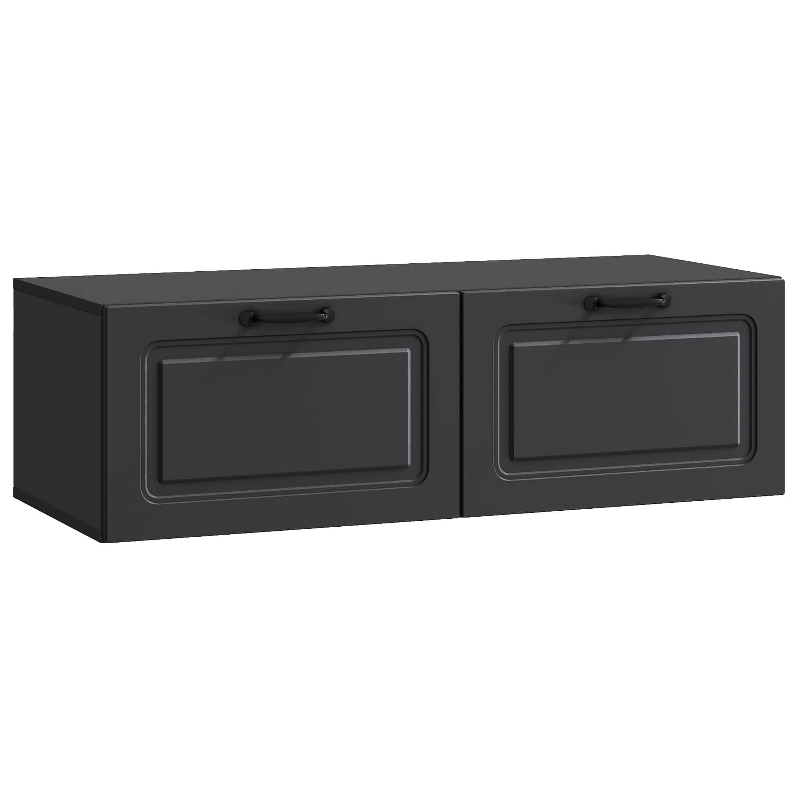 Meuble TV mural Noir 98 x 41 x 30 cm Bois d'ingénierie - XIOS