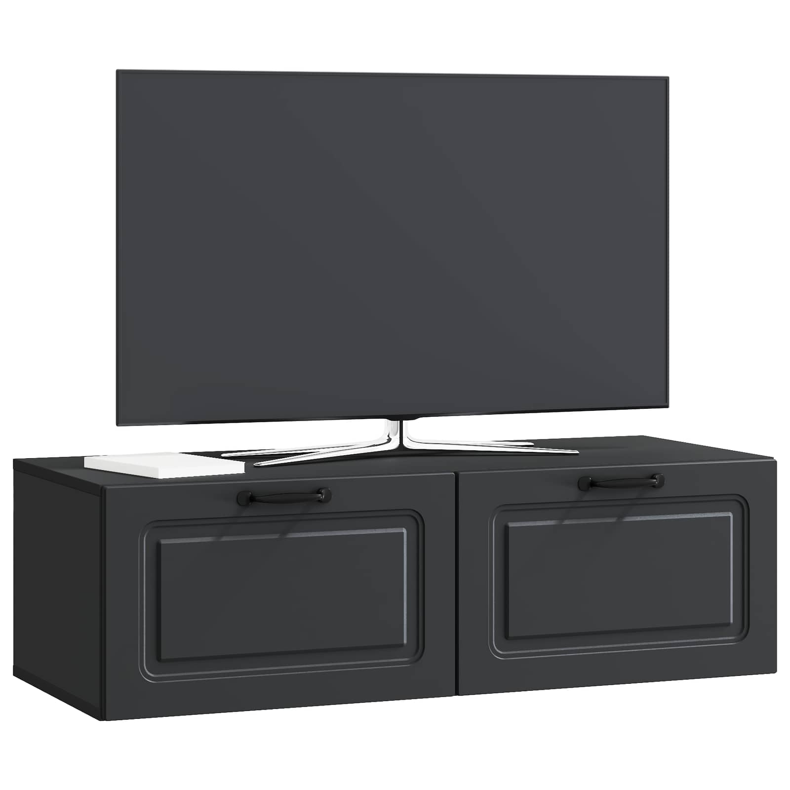 Meuble TV mural Noir 98 x 41 x 30 cm Bois d'ingénierie - XIOS