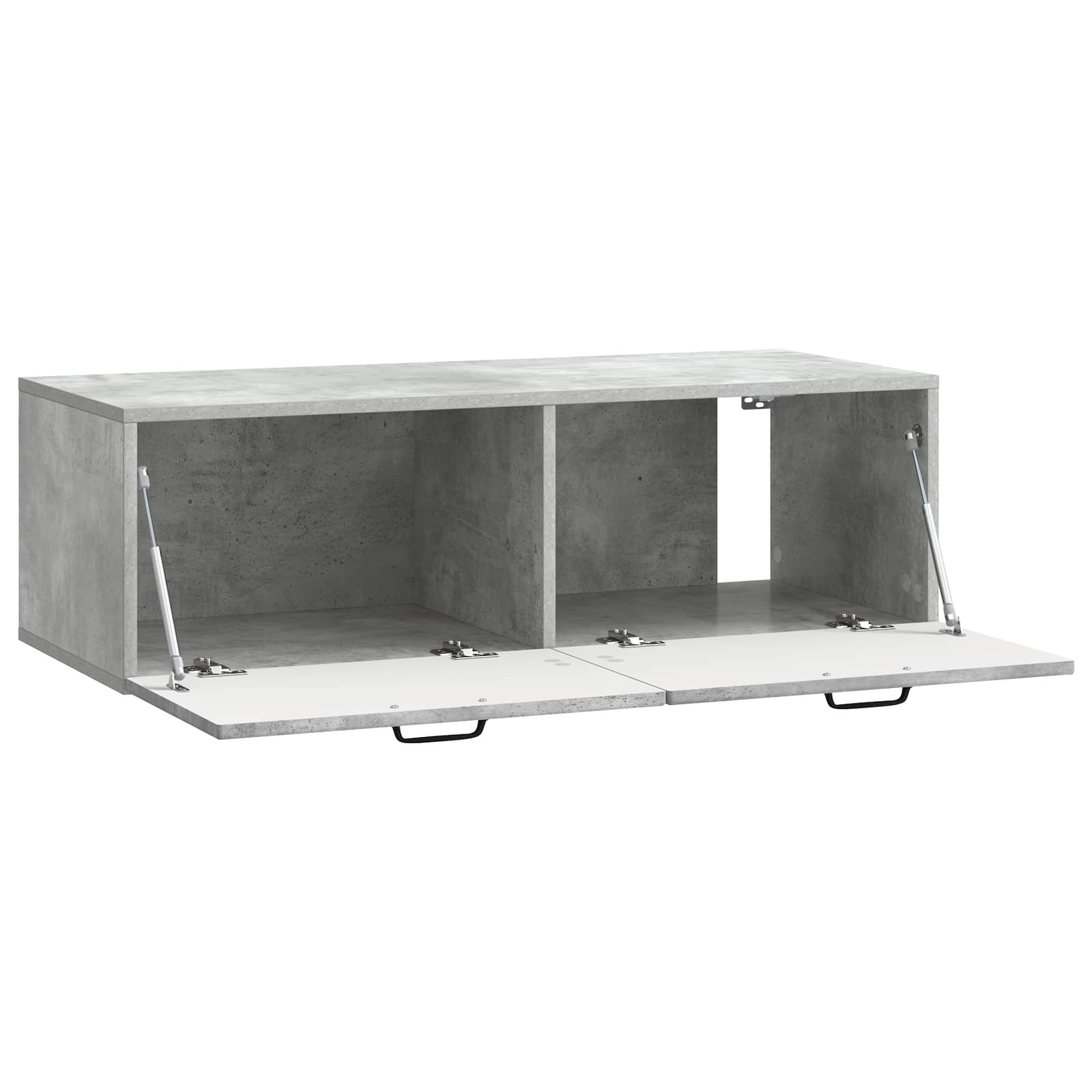 Meuble TV mural Gris béton 98 x 41 x 30 cm Bois d'ingénierie - XIOS