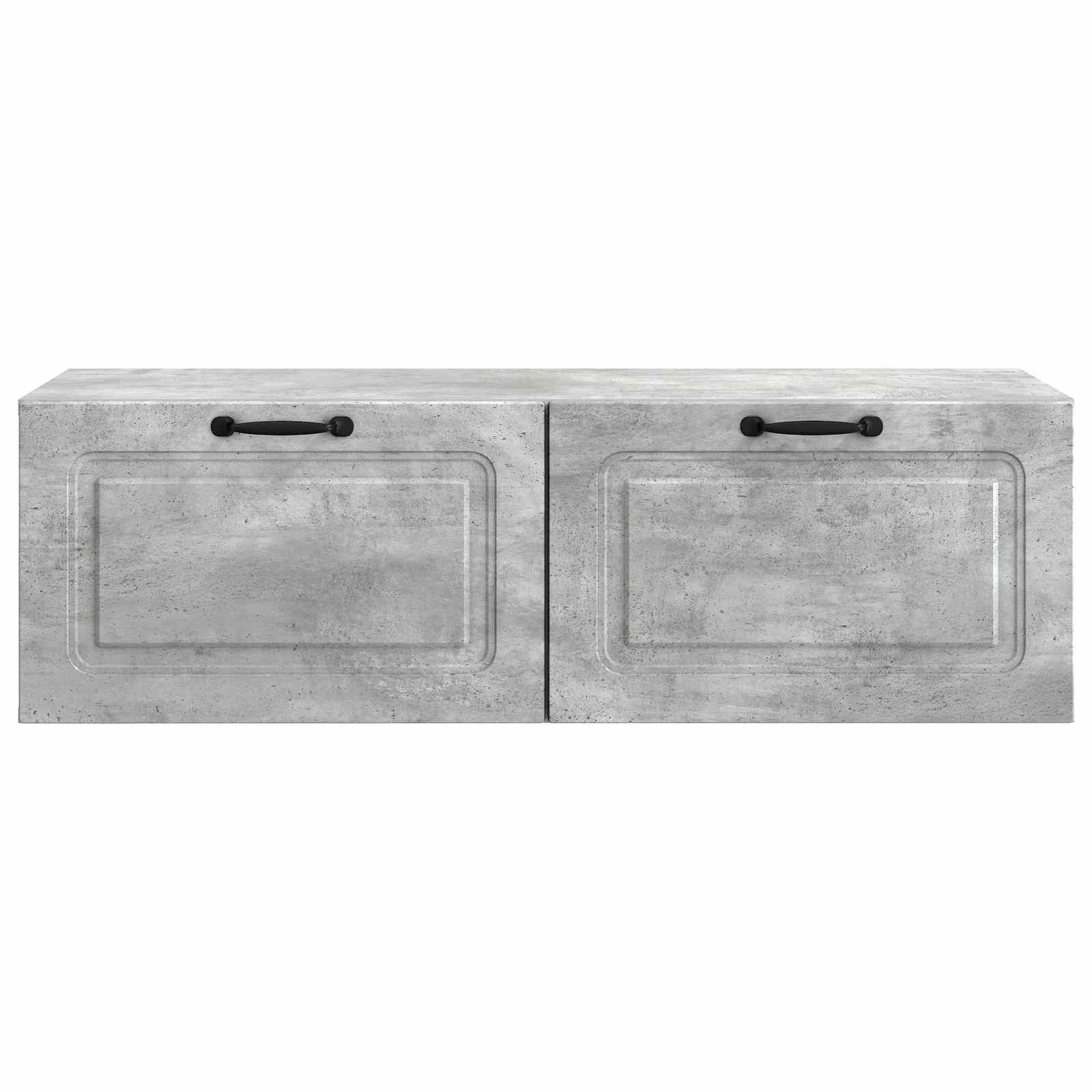 Meuble TV mural Gris béton 98 x 41 x 30 cm Bois d'ingénierie - XIOS