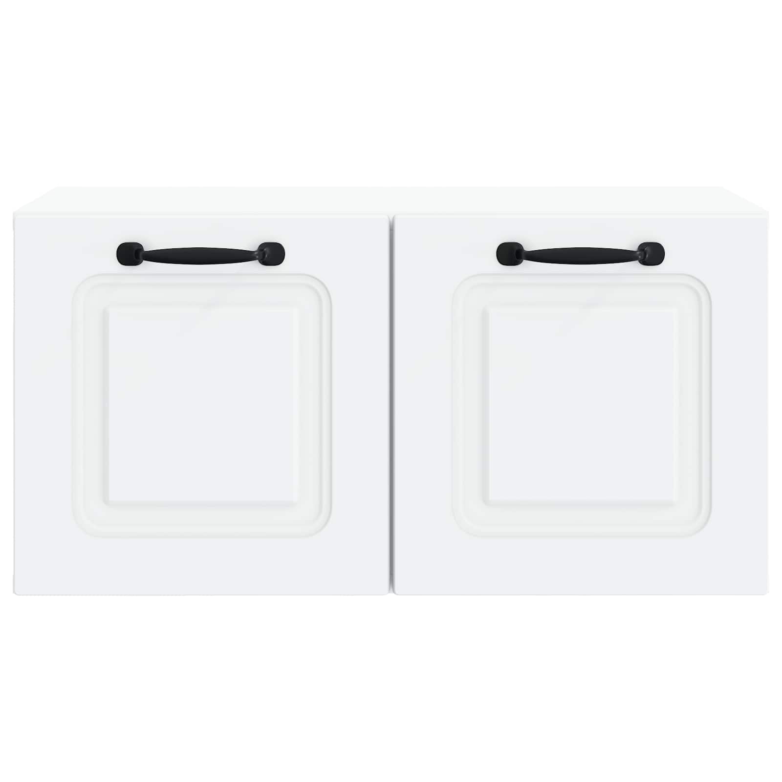Meuble TV mural Blanc 59,5 x 31 x 30 cm Bois d'ingénierie - XIOS