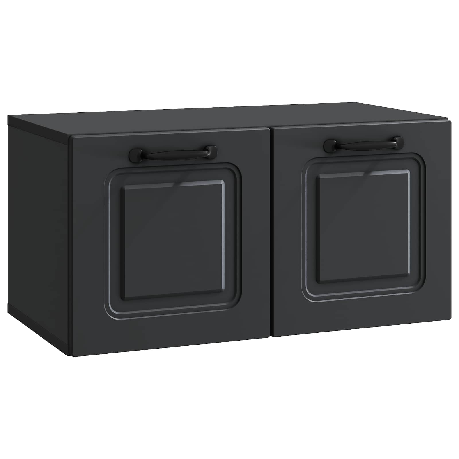 Meuble TV mural Noir 59,5 x 31 x 30 cm Bois d'ingénierie - XIOS