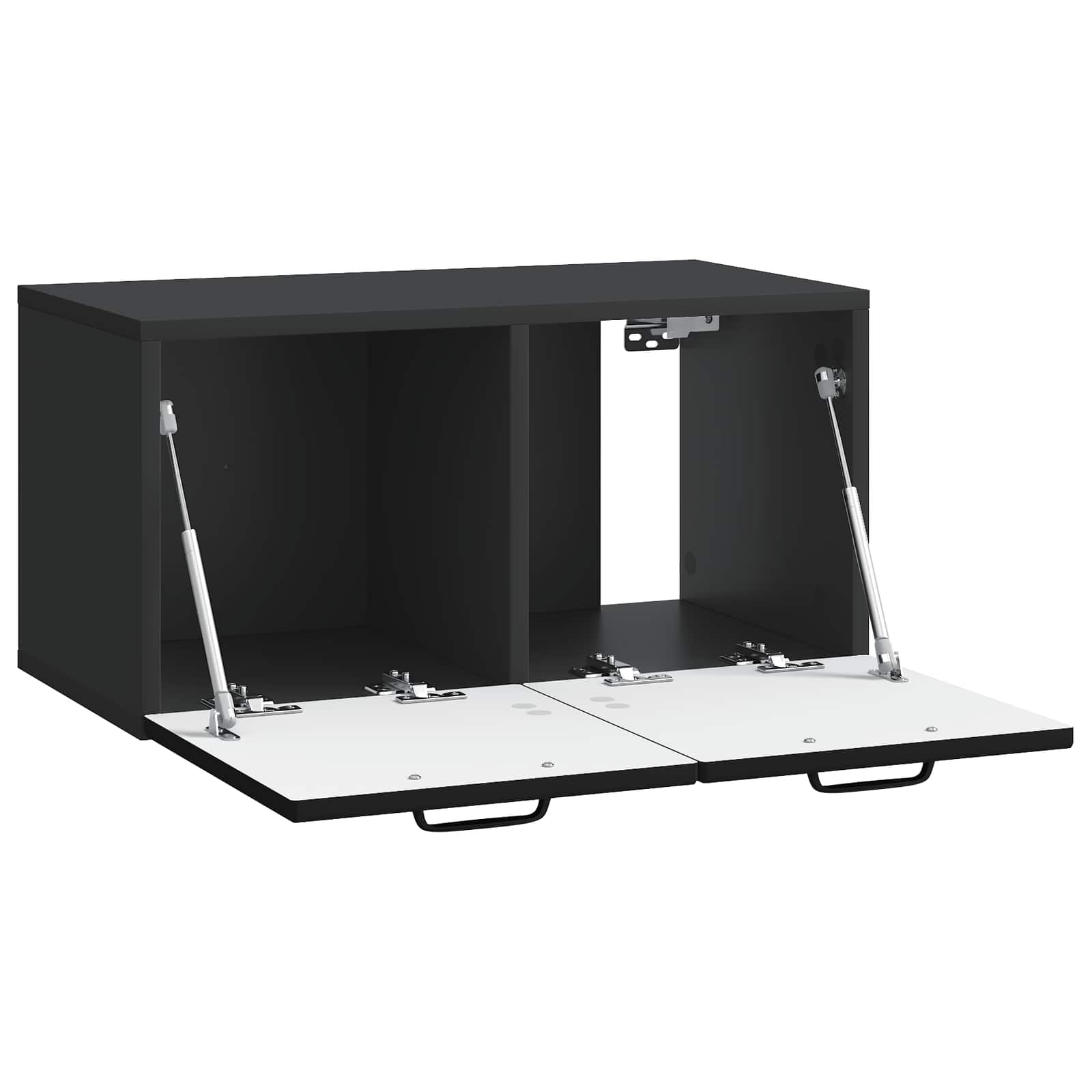 Meuble TV mural Noir 59,5 x 31 x 30 cm Bois d'ingénierie - XIOS