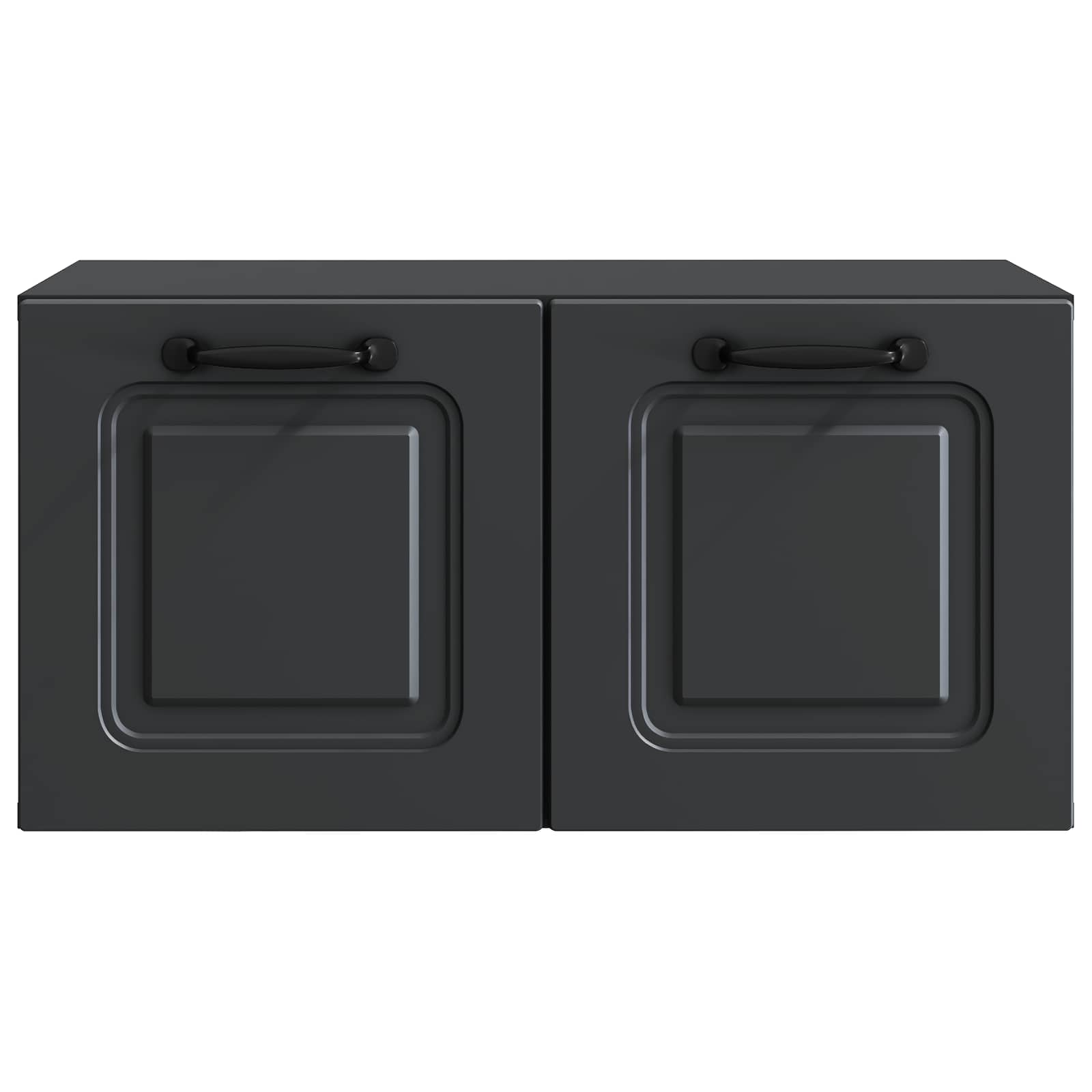 Meuble TV mural Noir 59,5 x 31 x 30 cm Bois d'ingénierie - XIOS