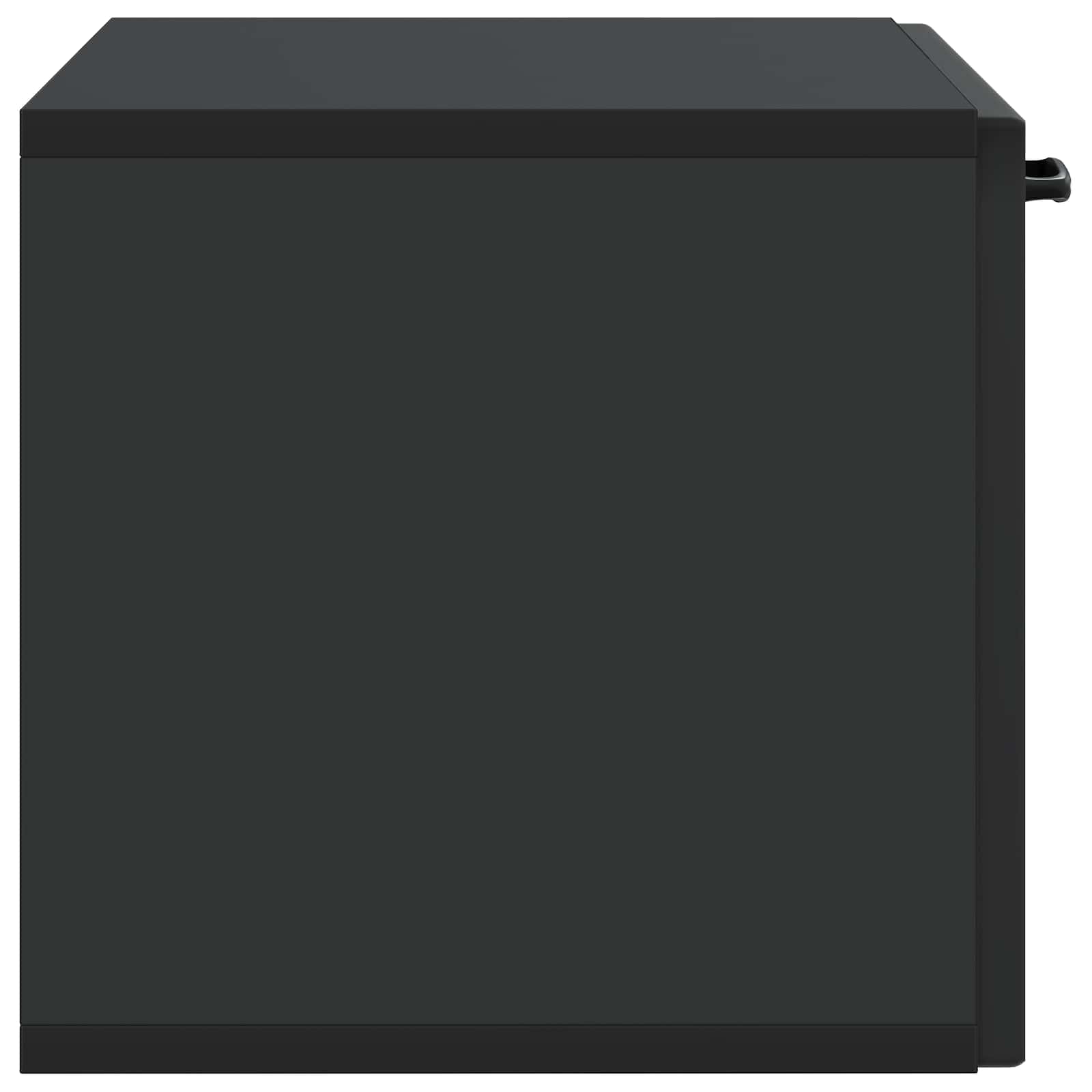 Meuble TV mural Noir 59,5 x 31 x 30 cm Bois d'ingénierie - XIOS