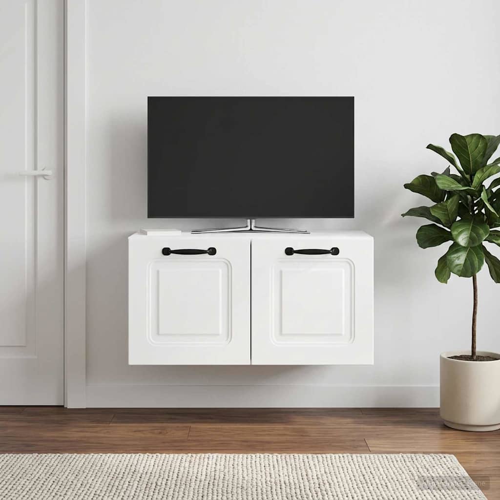 Meuble TV mural Montage mural Blanc brillant 59,5 x 31 x 30 cm - XIOS