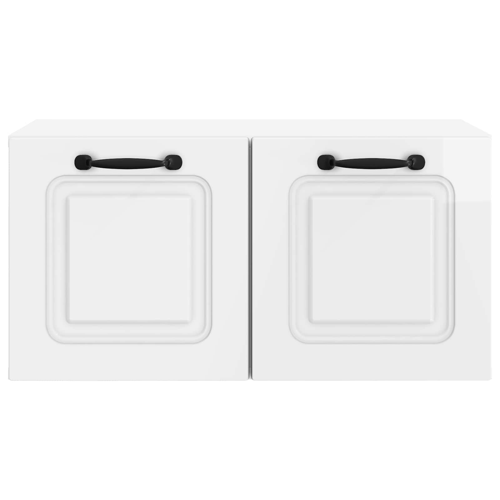 Meuble TV mural Montage mural Blanc brillant 59,5 x 31 x 30 cm - XIOS