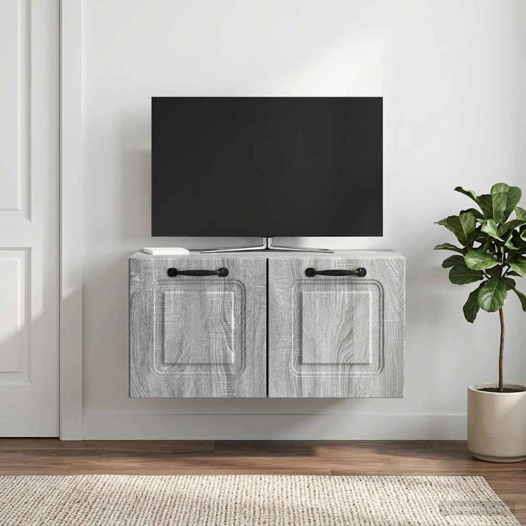 Meuble TV mural Sonoma gris 59,5 x 31 x 30 cm Bois d'ingénierie - XIOS