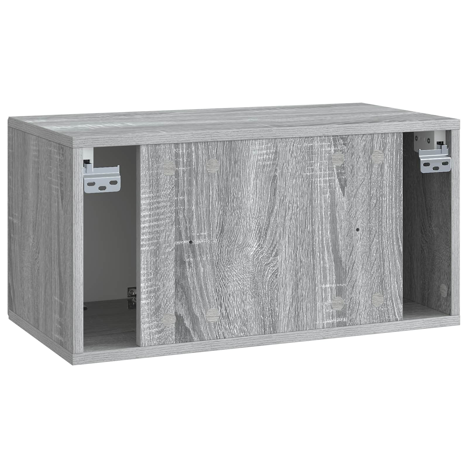 Meuble TV mural Sonoma gris 59,5 x 31 x 30 cm Bois d'ingénierie - XIOS