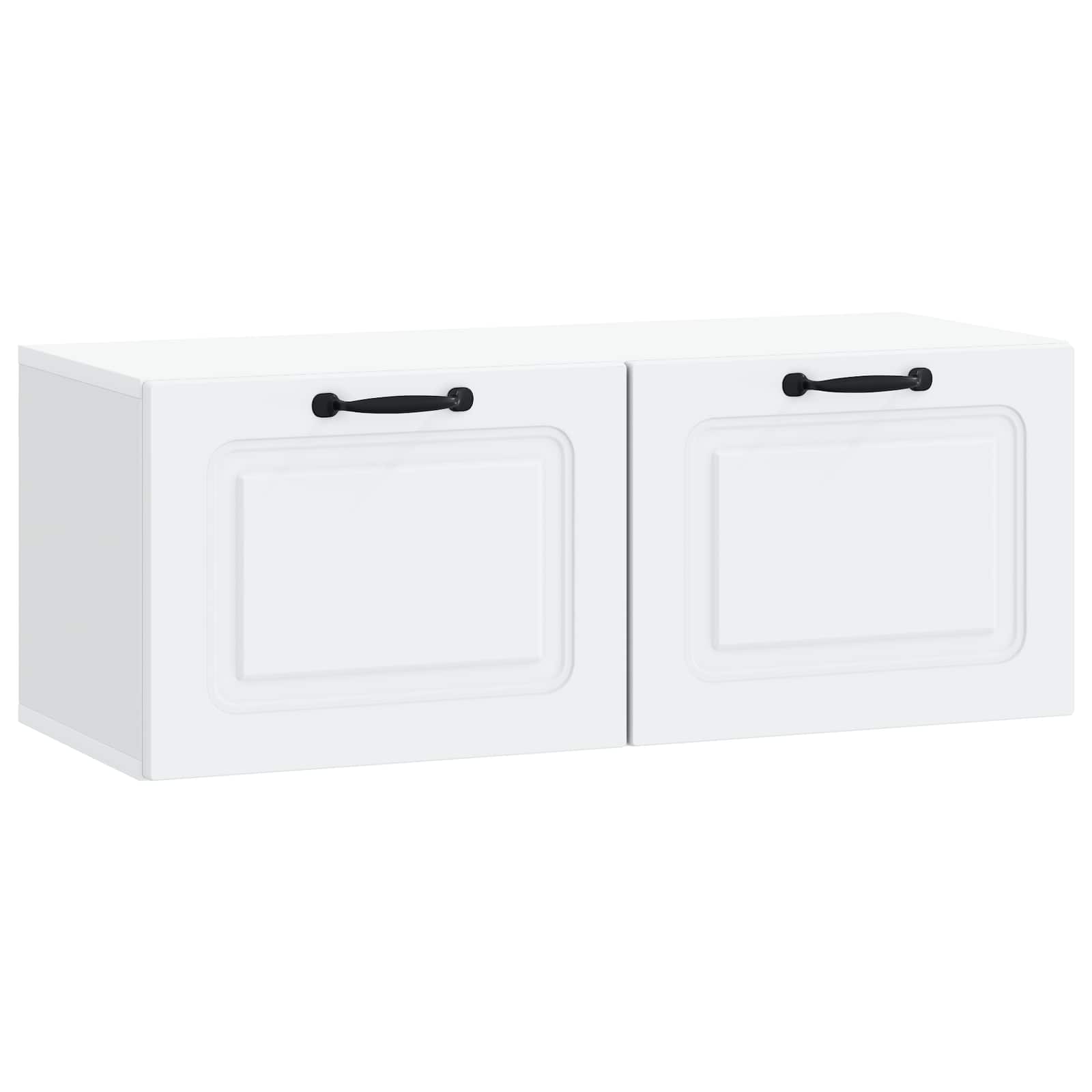 Meuble TV mural Blanc 78,5 x 31 x 30 cm Bois d'ingénierie - XIOS