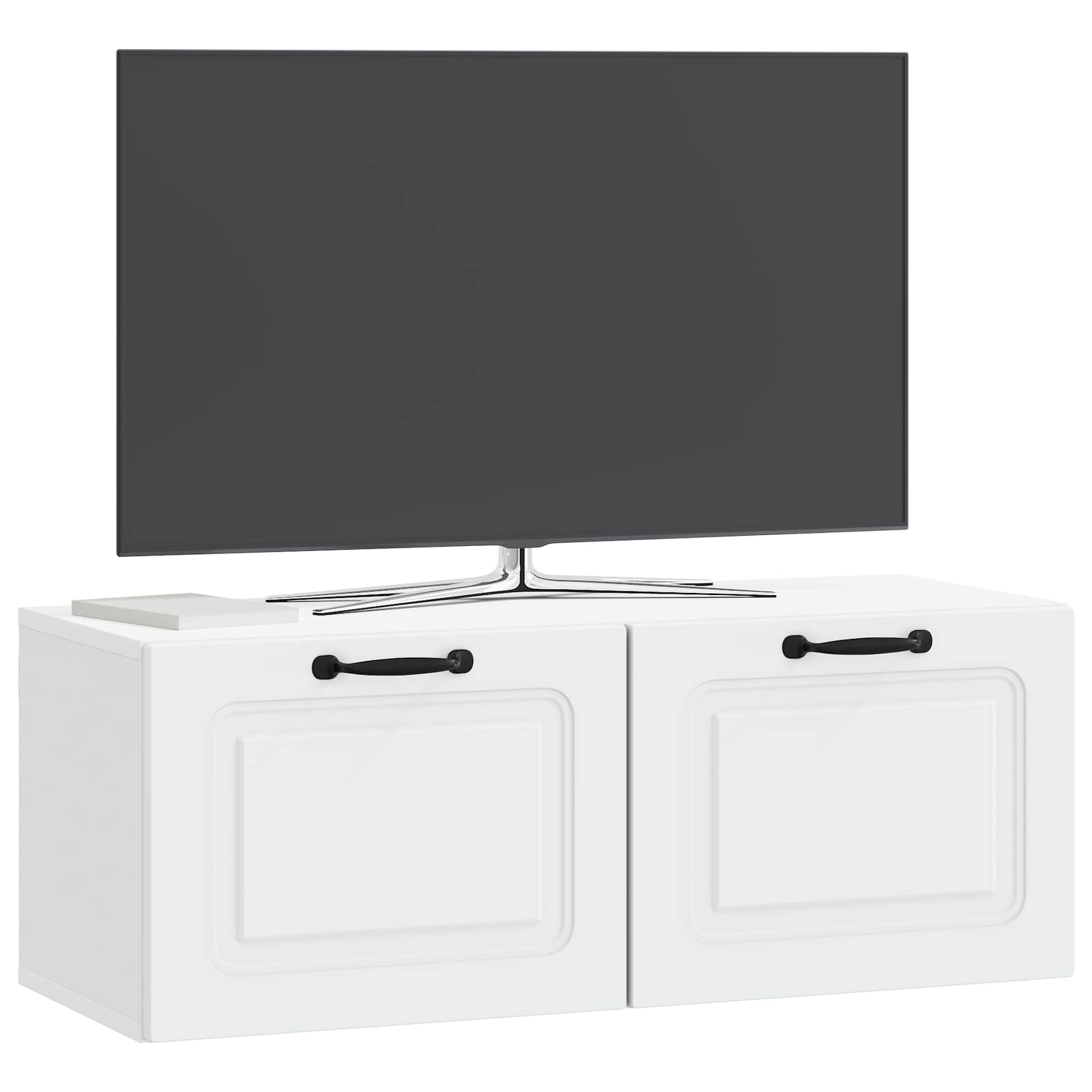 Meuble TV mural Blanc 78,5 x 31 x 30 cm Bois d'ingénierie - XIOS