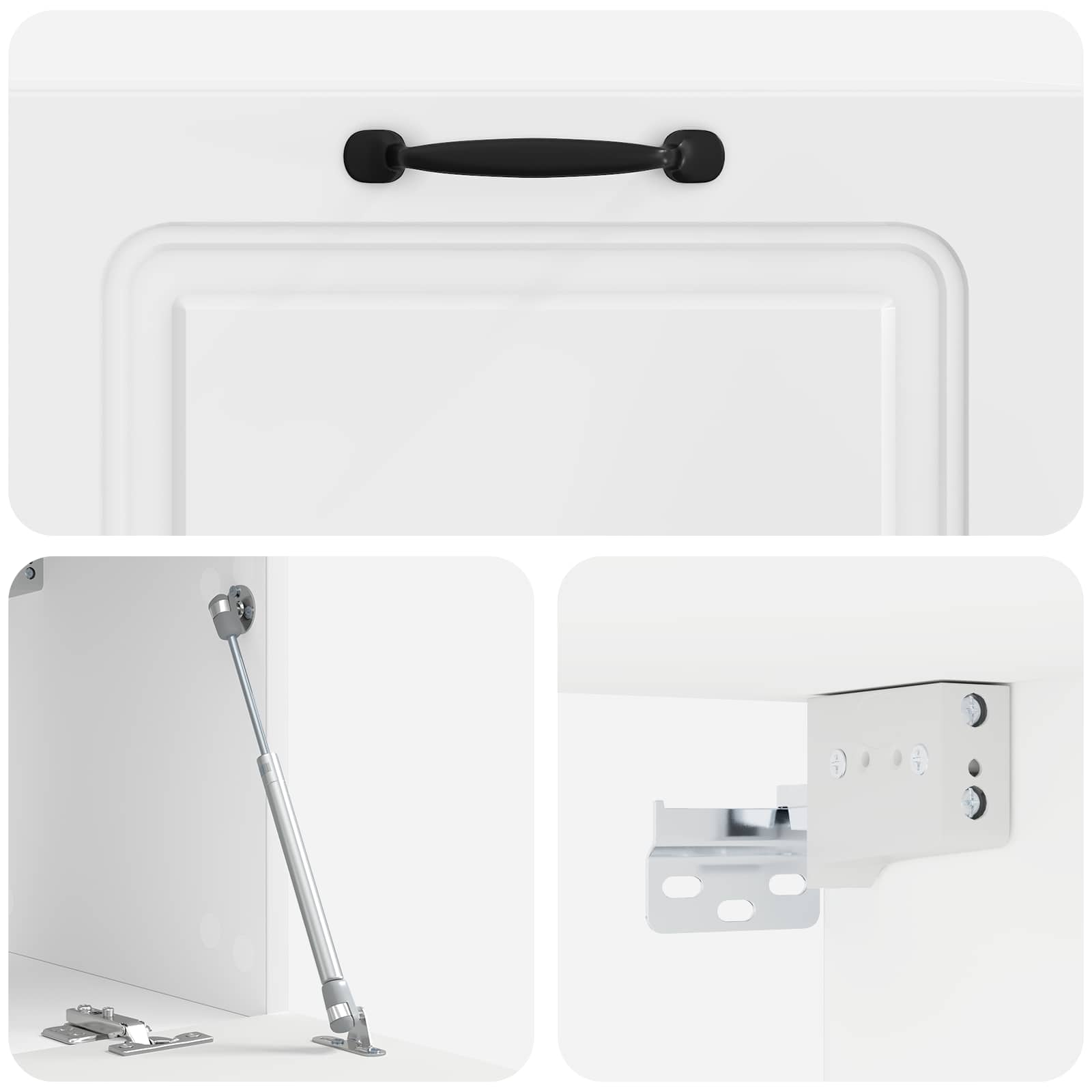 Meuble TV mural Montage mural Blanc brillant 78,5 x 31 x 30 cm - XIOS