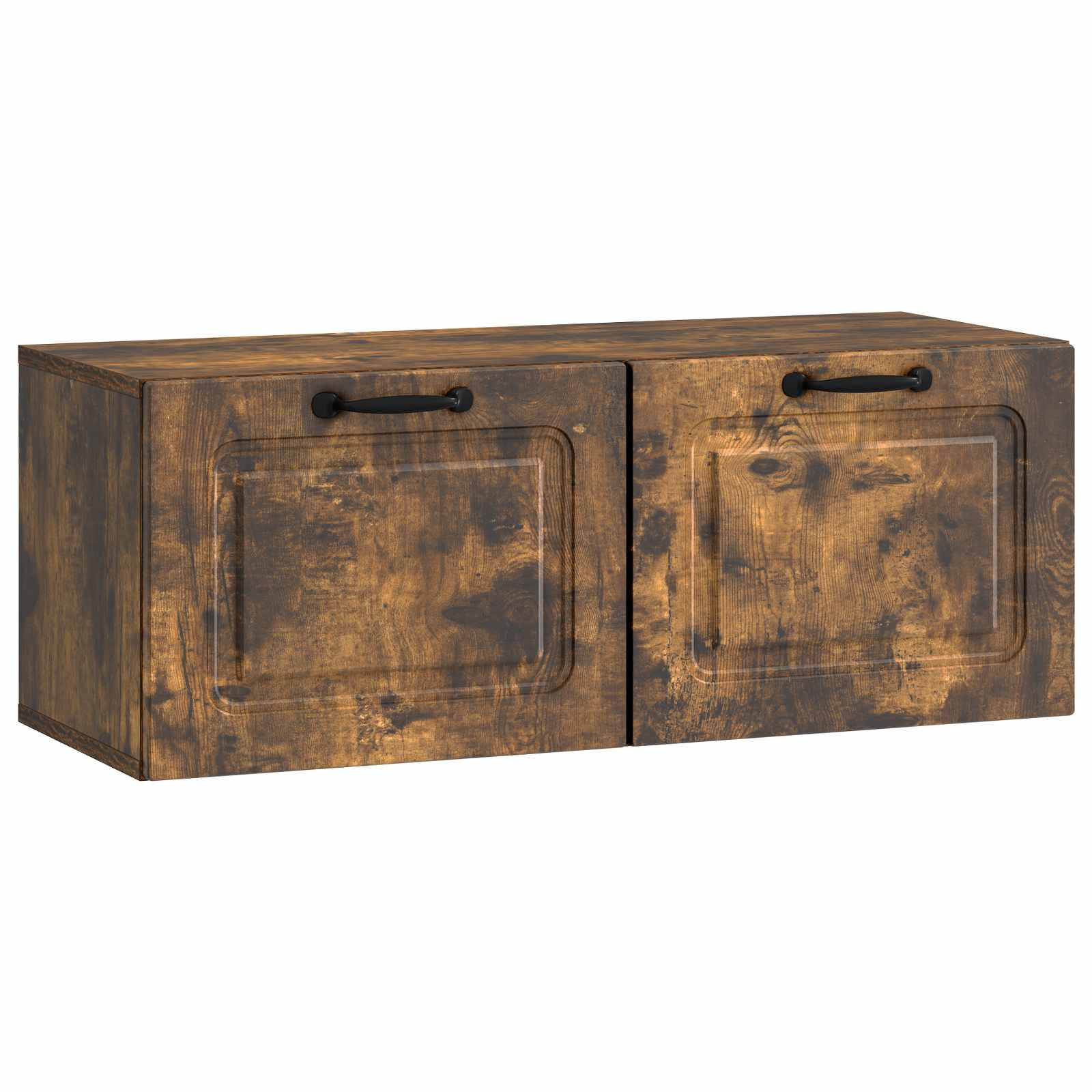 Meuble TV mural Chêne fumé 78,5 x 31 x 30 cm Bois d'ingénierie - XIOS
