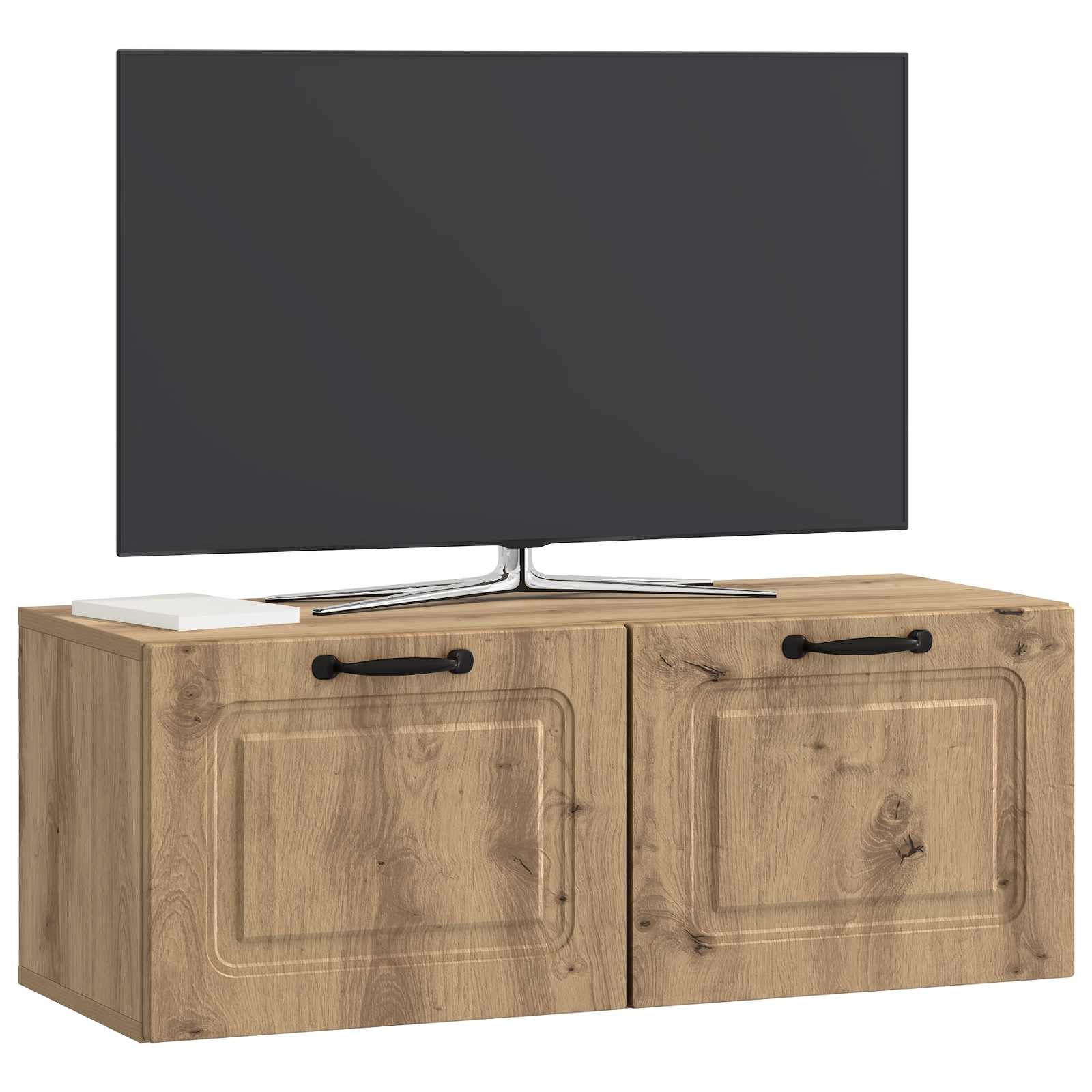 Meuble TV mural 78,5 x 31 x 30 cm Chêne artisanal