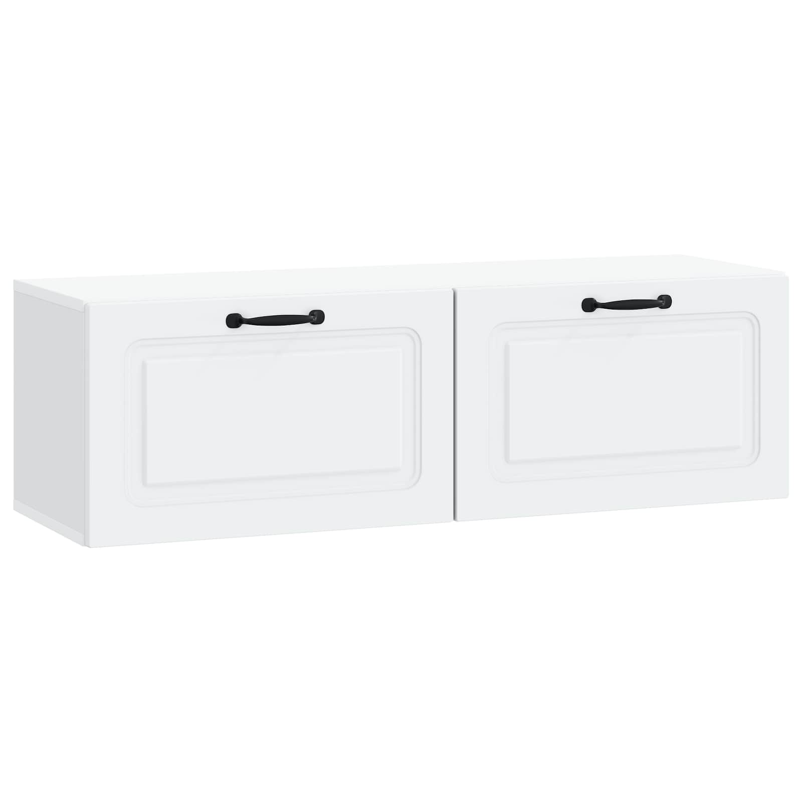 Meuble TV mural Blanc 98 x 31 x 30 cm Bois d'ingénierie - XIOS