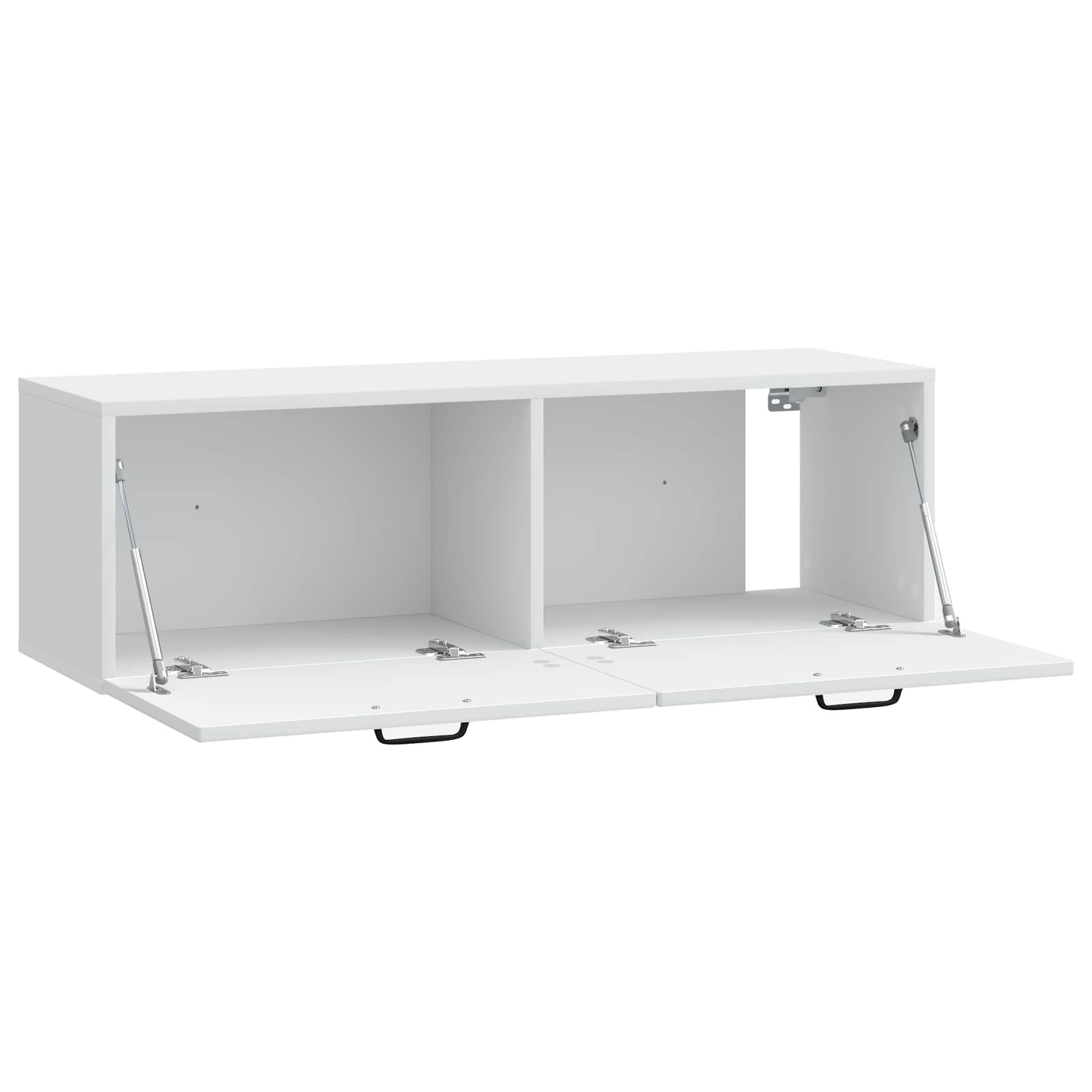 Meuble TV mural Blanc 98 x 31 x 30 cm Bois d'ingénierie - XIOS