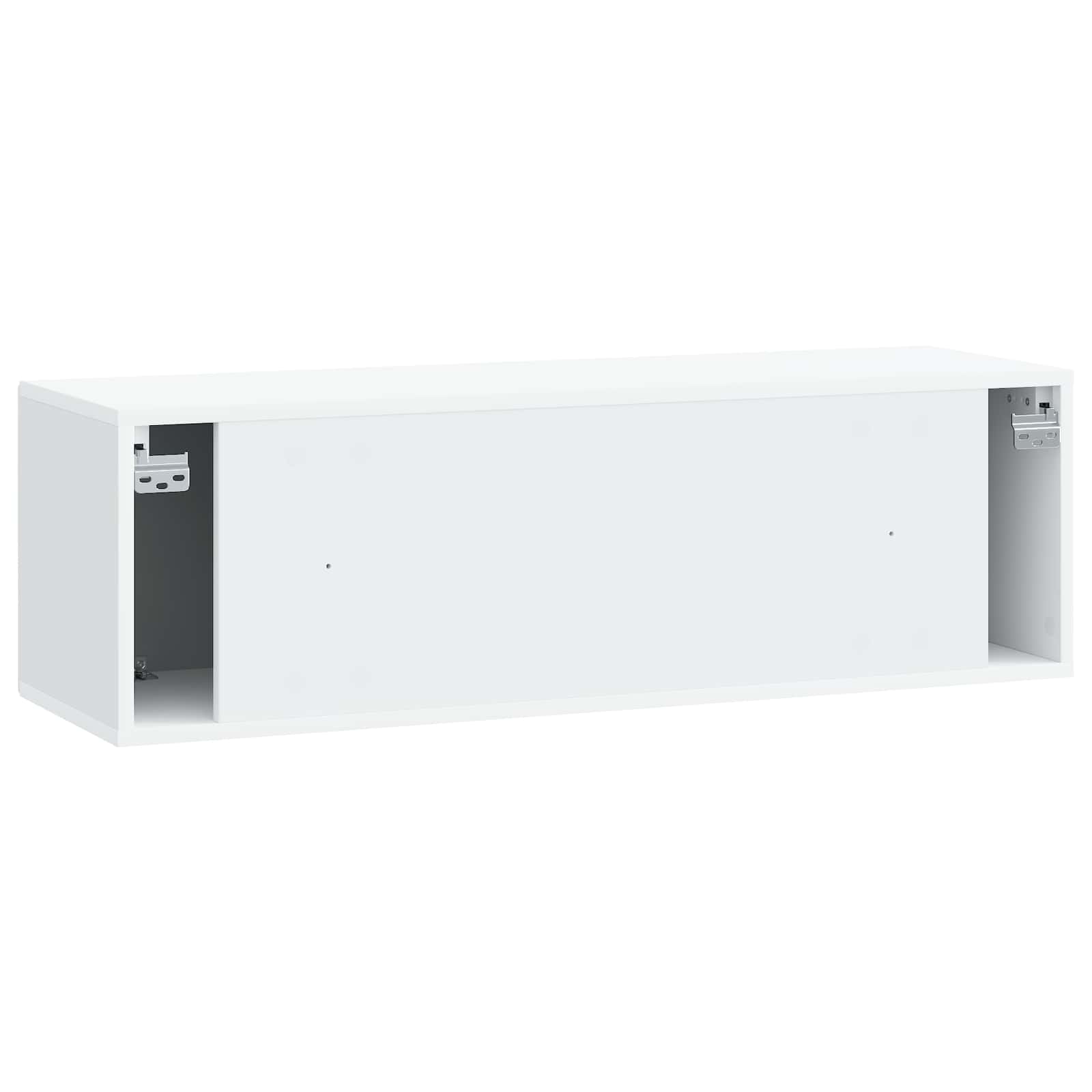Meuble TV mural Blanc 98 x 31 x 30 cm Bois d'ingénierie - XIOS
