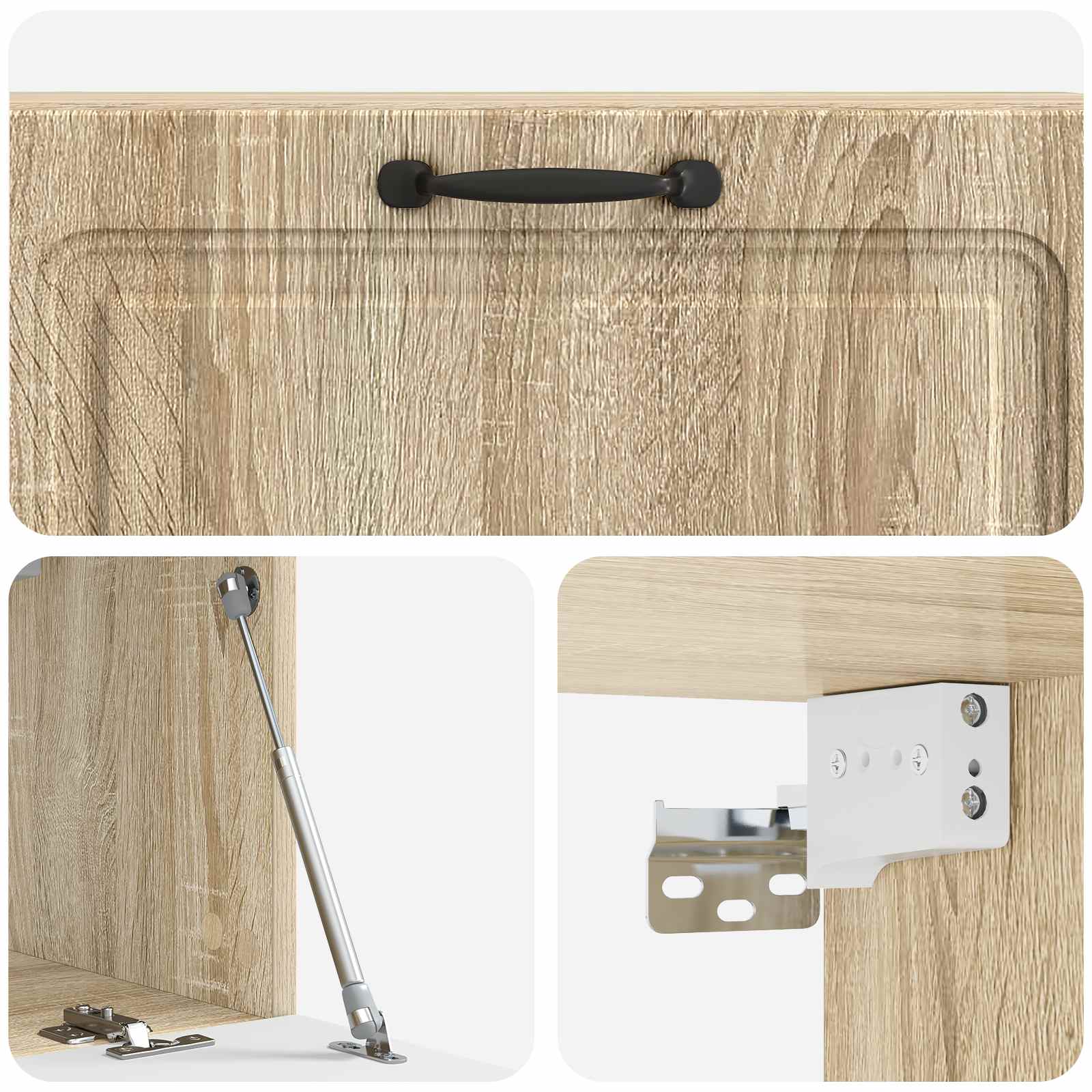 Meuble TV mural Chêne Sonoma 98 x 31 x 30 cm Bois d'ingénierie - XIOS