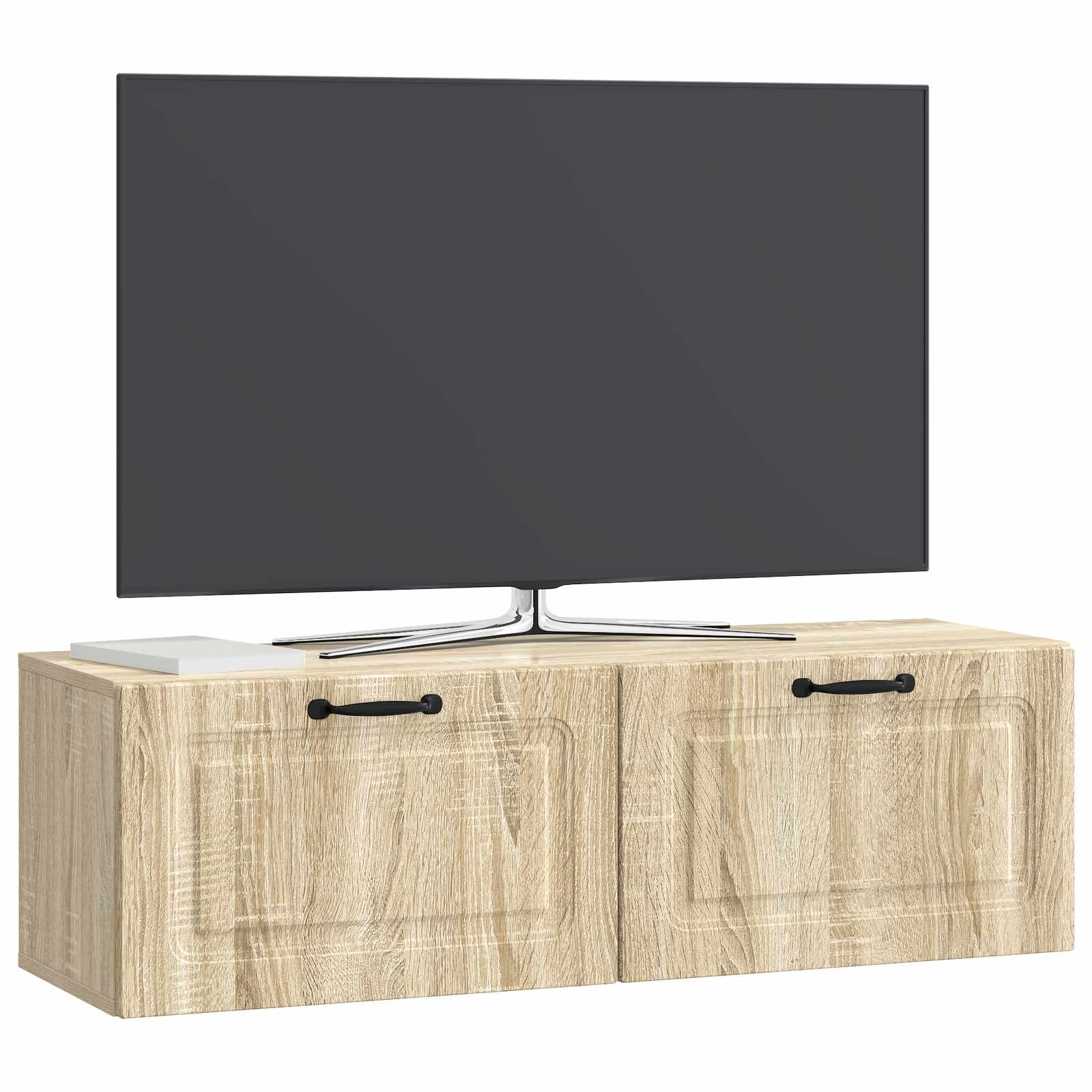 Meuble TV mural Chêne Sonoma 98 x 31 x 30 cm Bois d'ingénierie - XIOS