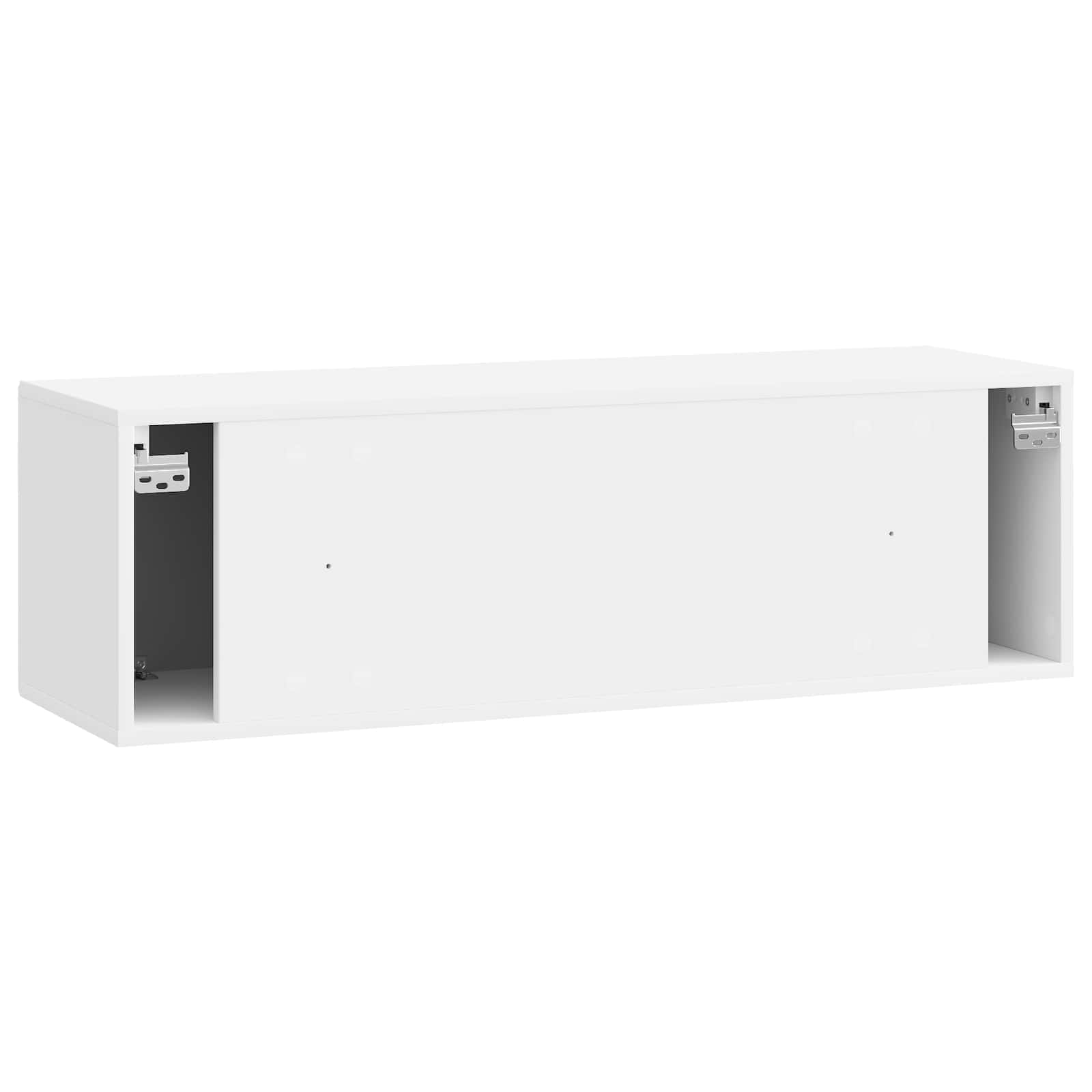 Meuble TV mural Montage mural Blanc brillant 98 x 31 x 30 cm - XIOS