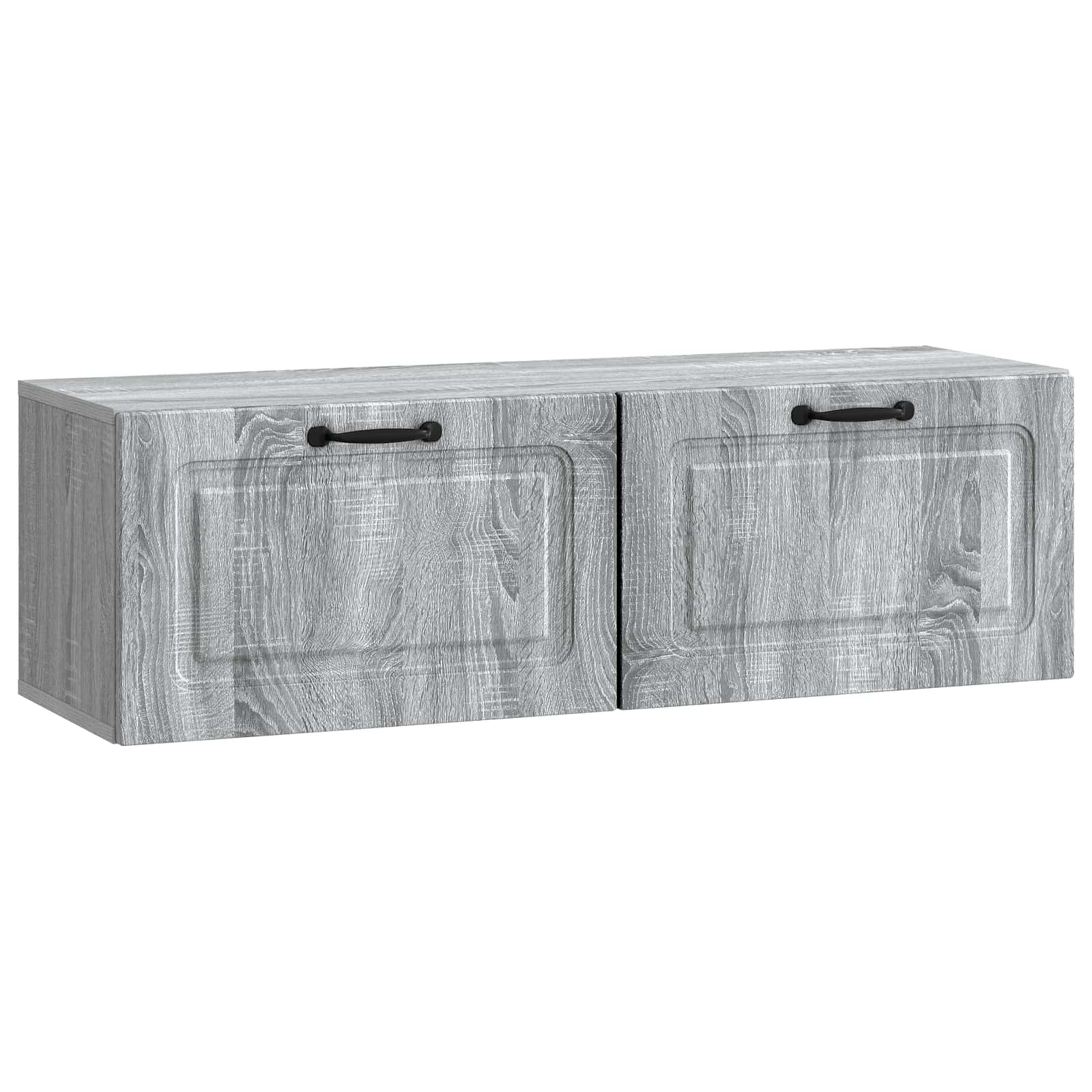 Meuble TV mural Sonoma gris 98 x 31 x 30 cm Bois d'ingénierie - XIOS
