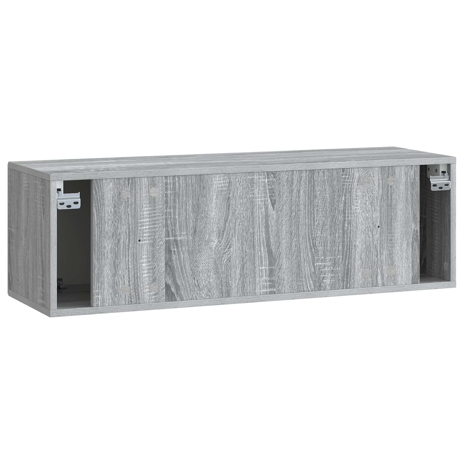Meuble TV mural Sonoma gris 98 x 31 x 30 cm Bois d'ingénierie - XIOS