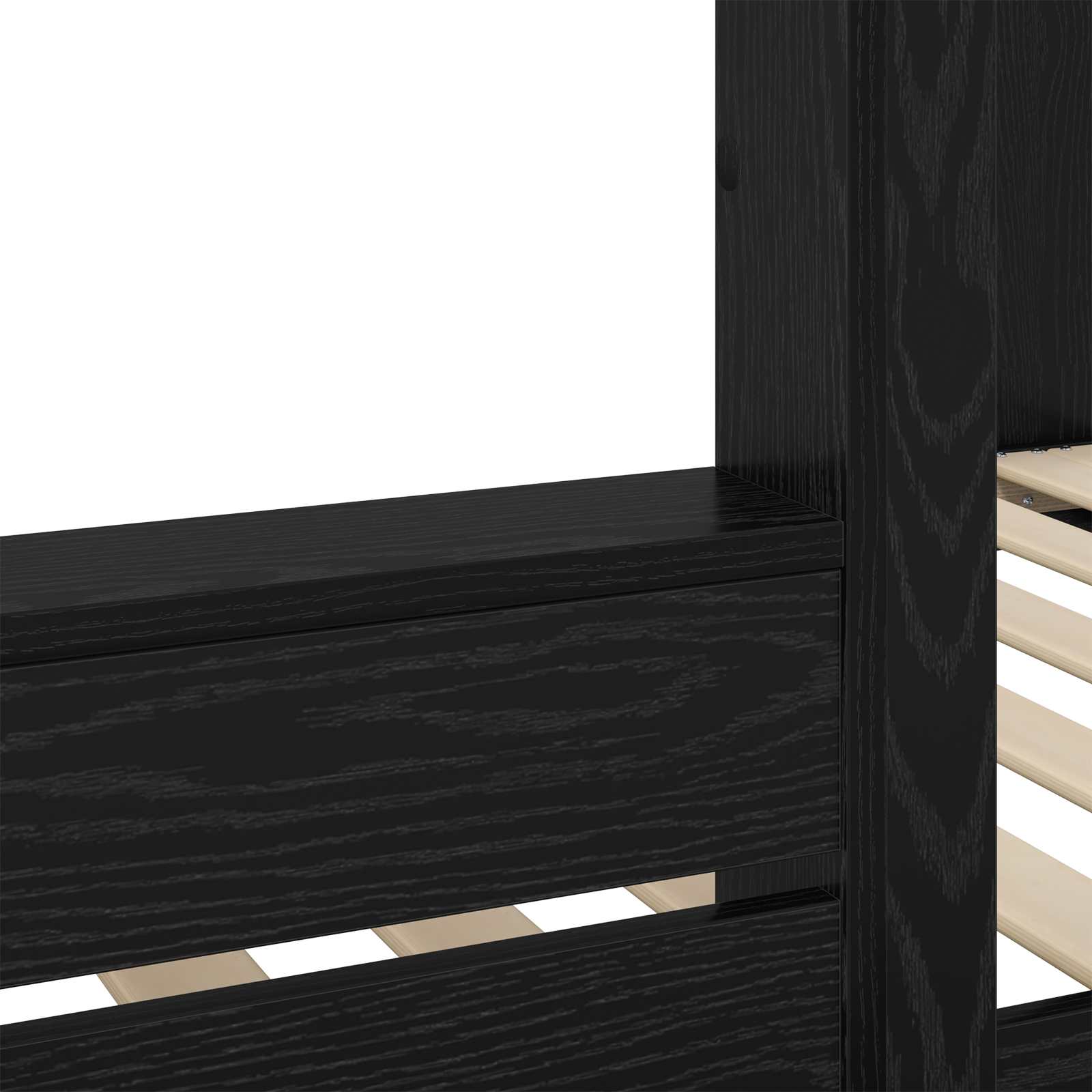 Lit Superposé pour Enfants Chêne noir 75 x 190 cm - XIOS