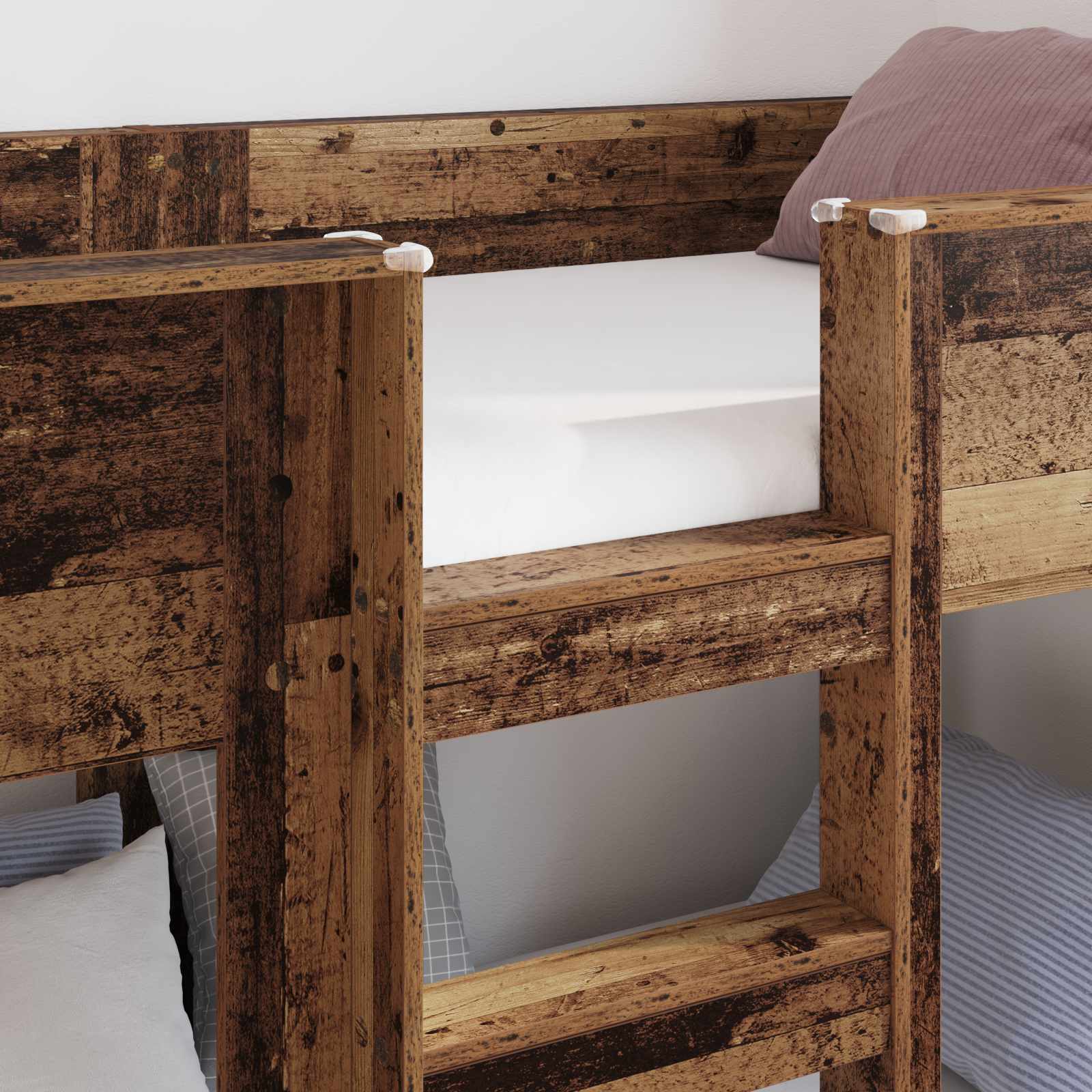 Lit Superposé pour Enfants Bois ancien 80 x 200 cm - XIOS