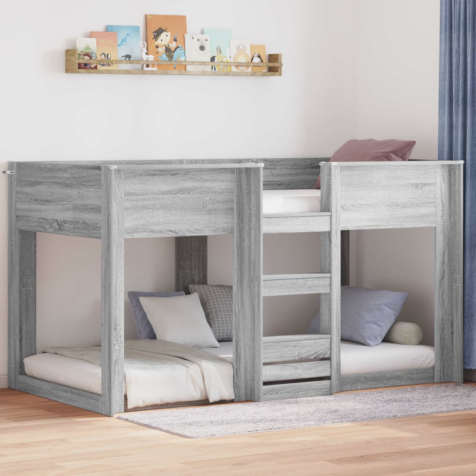 Lit Superposé pour Enfants Gris Sonoma 100 x 200 cm - XIOS