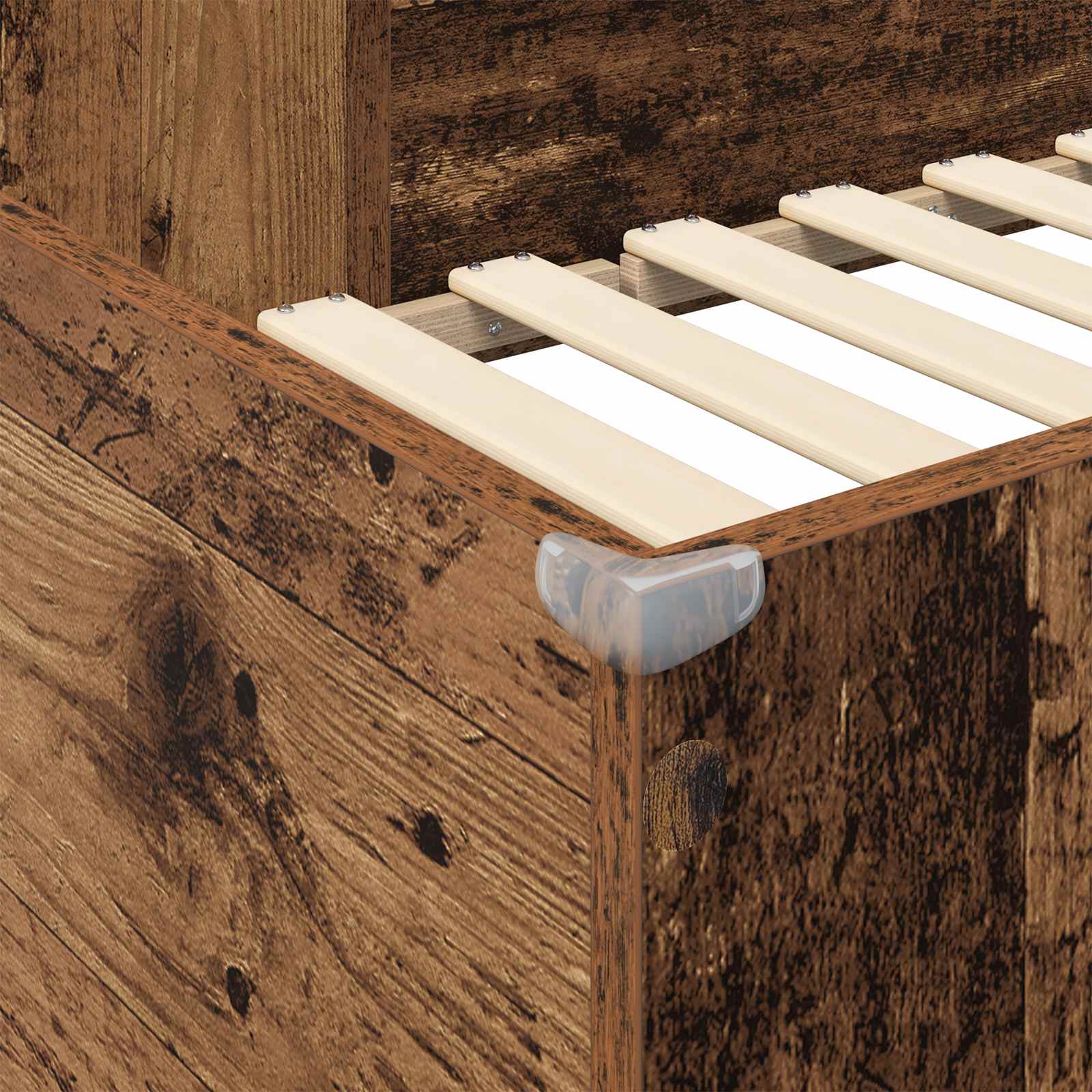 Cadre de lit superposé avec bureau Bois ancien 100 x 200 cm - XIOS