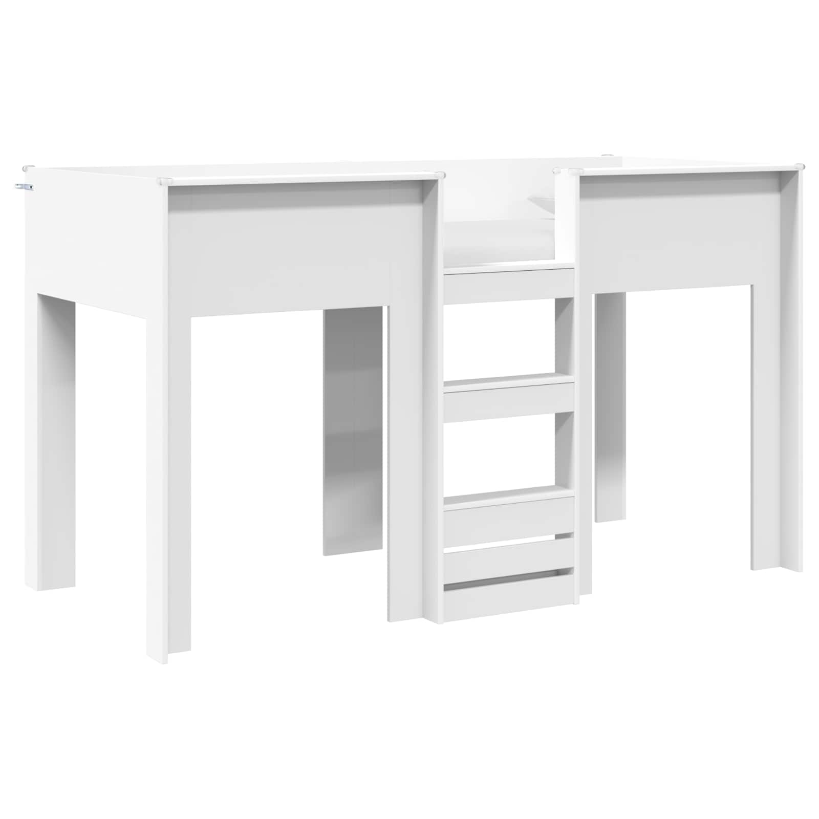 Lit Superposé pour Enfants Blanc 75 x 190 cm Bois d'ingénierie - XIOS