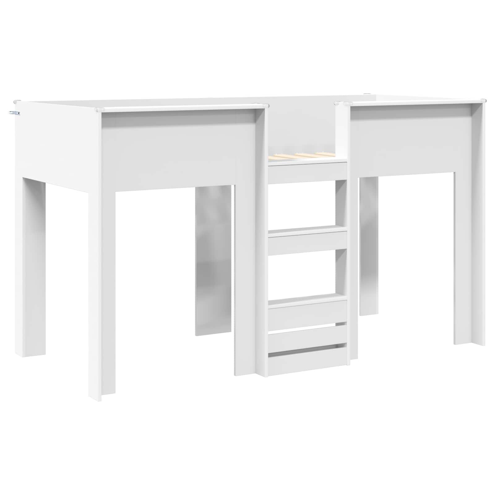 Lit Superposé pour Enfants Blanc 75 x 190 cm Bois d'ingénierie - XIOS