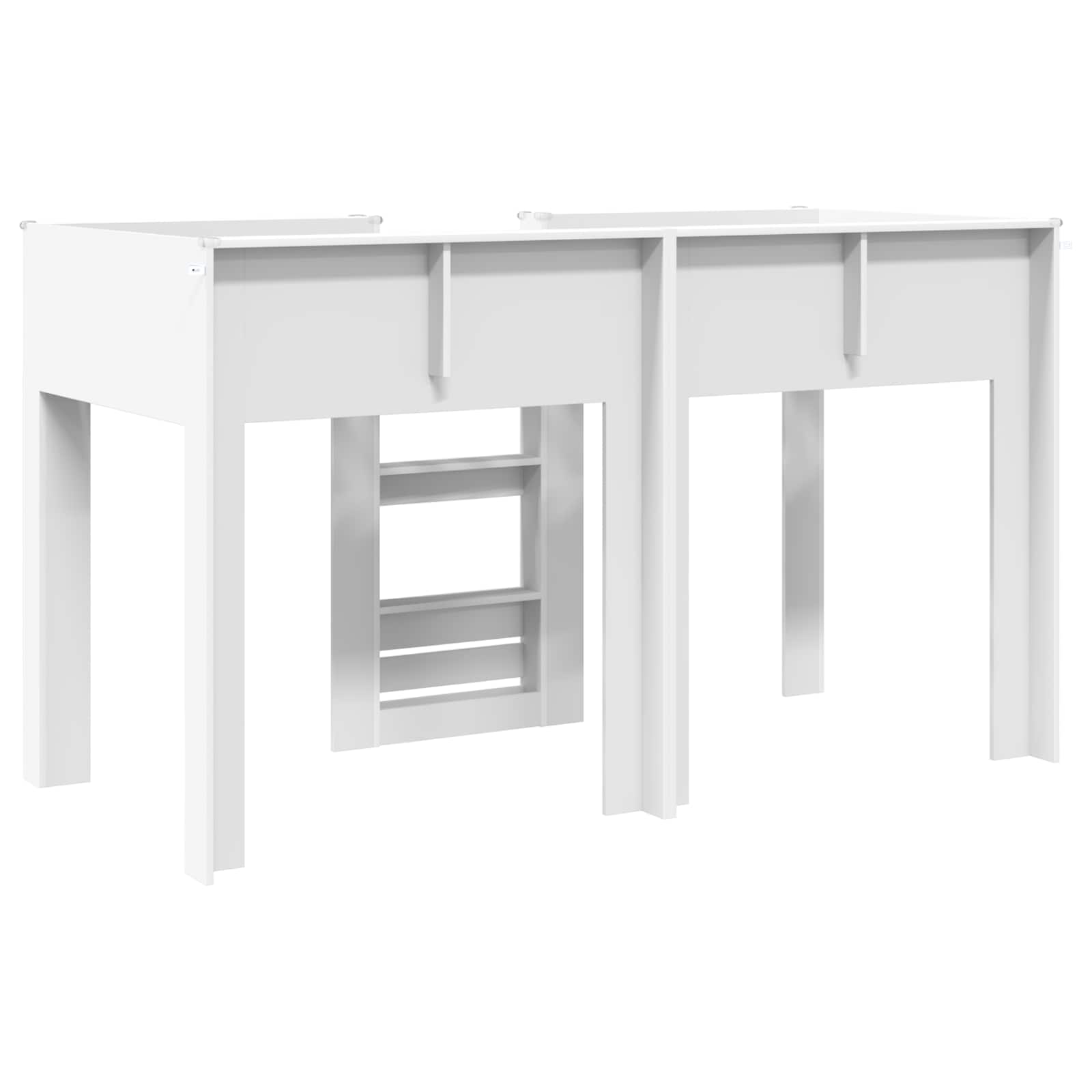 Lit Superposé pour Enfants Blanc 75 x 190 cm Bois d'ingénierie - XIOS