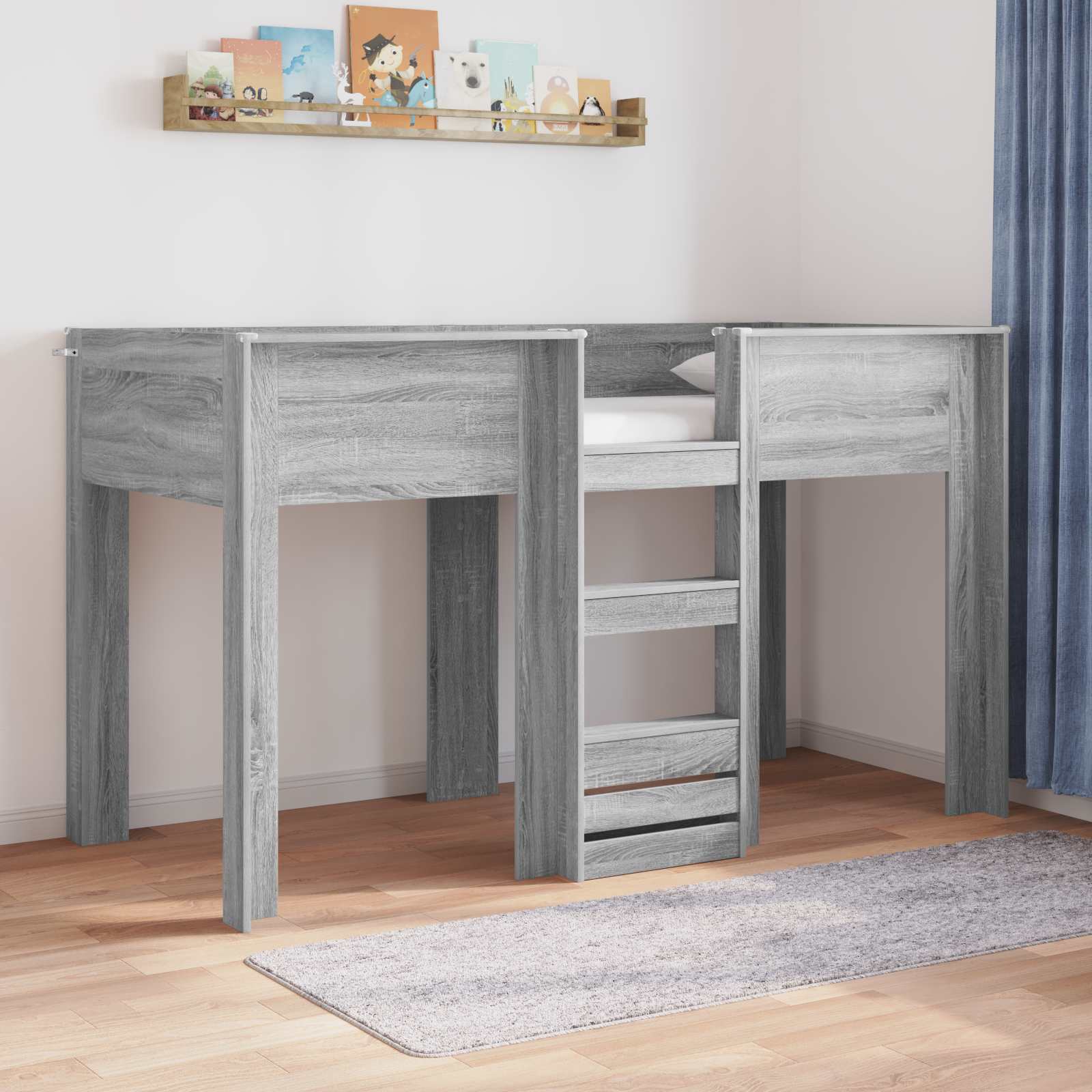 Lit Superposé pour Enfants Gris Sonoma 75 x 190 cm - XIOS
