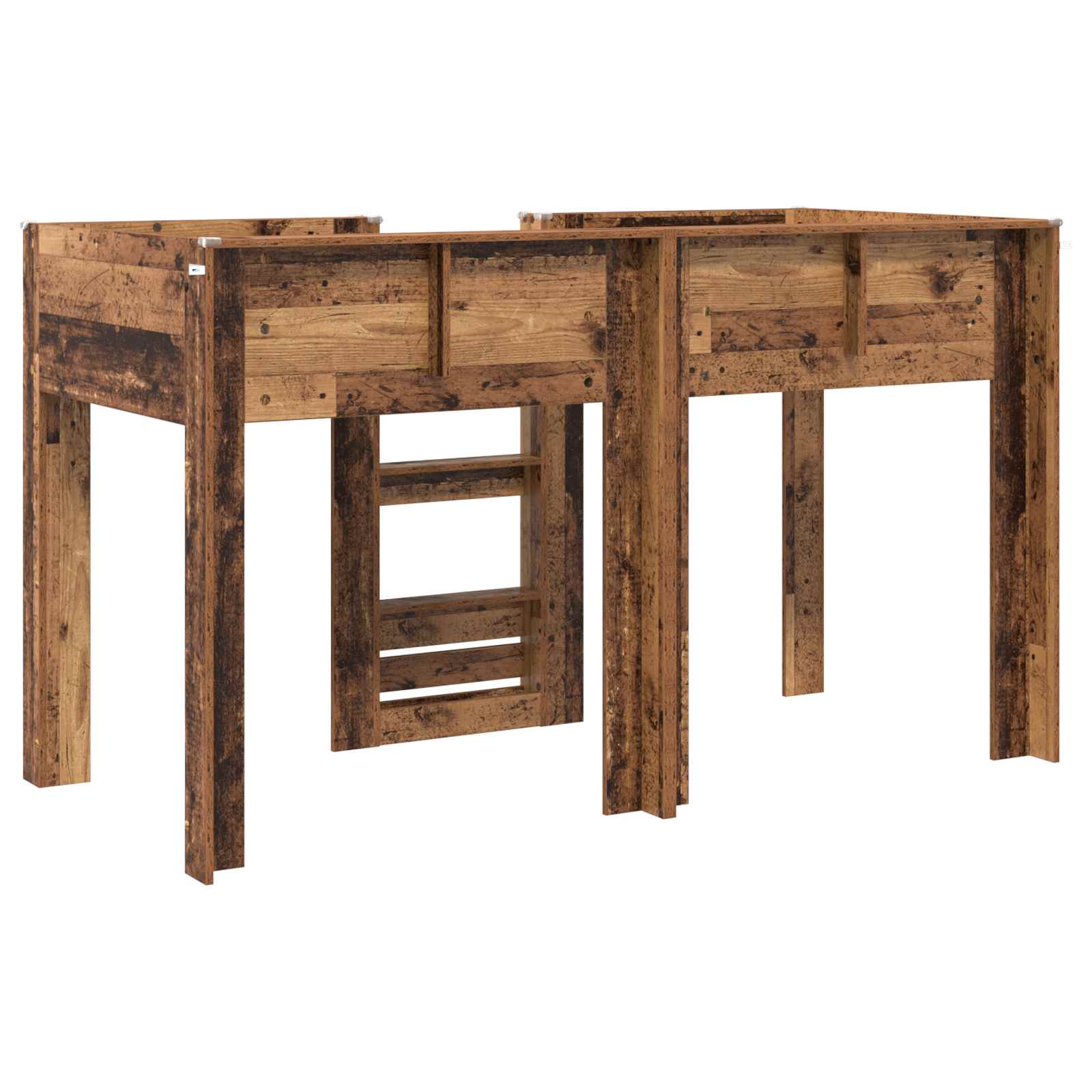 Lit Superposé pour Enfants Bois ancien 75 x 190 cm - XIOS