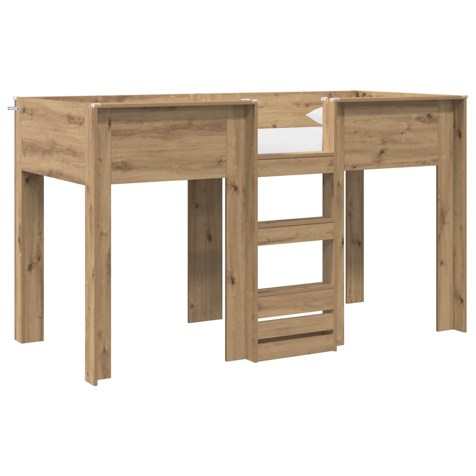 Lit Superposé pour Enfants Chêne artisanal 75 x 190 cm - XIOS