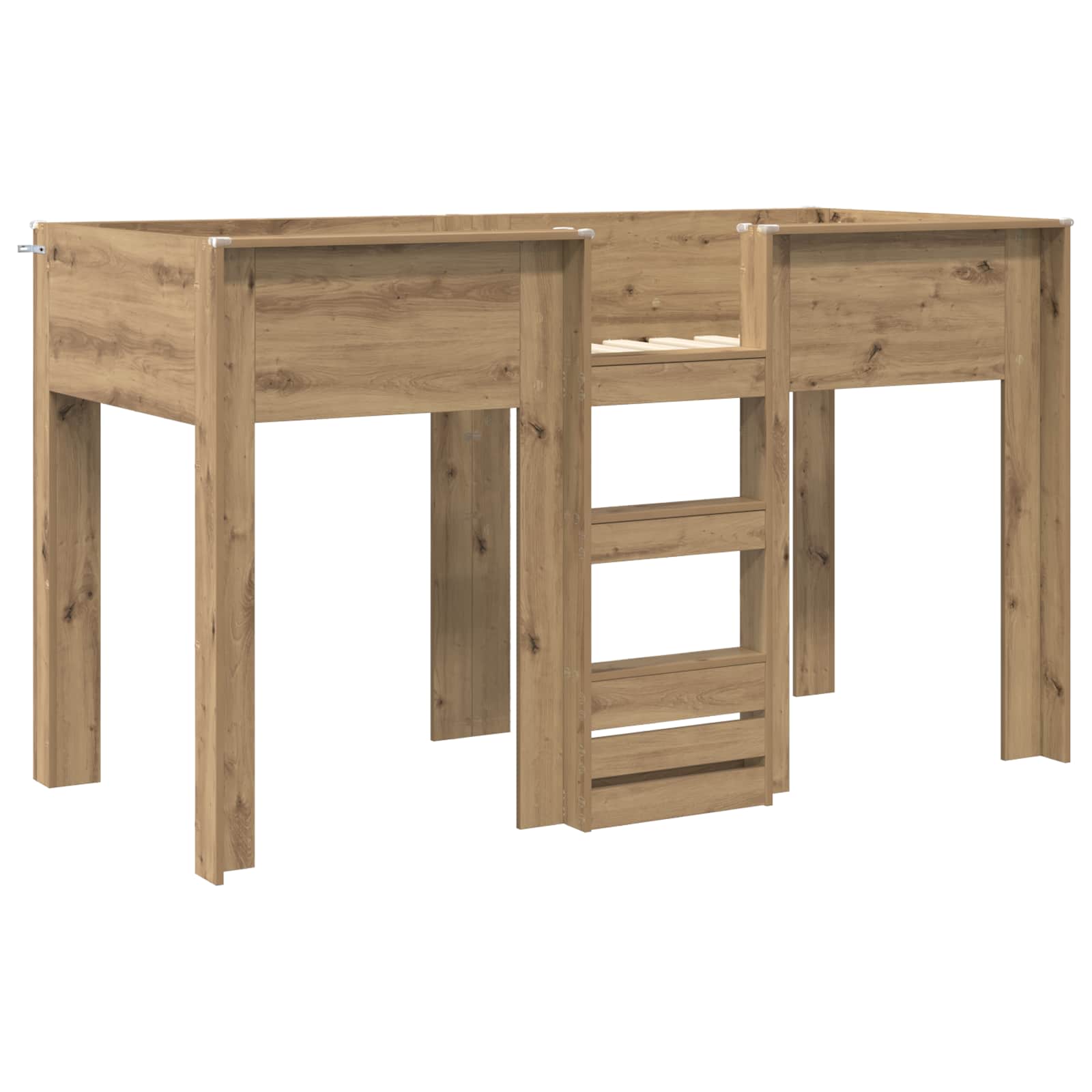 Lit Superposé pour Enfants Chêne artisanal 75 x 190 cm - XIOS