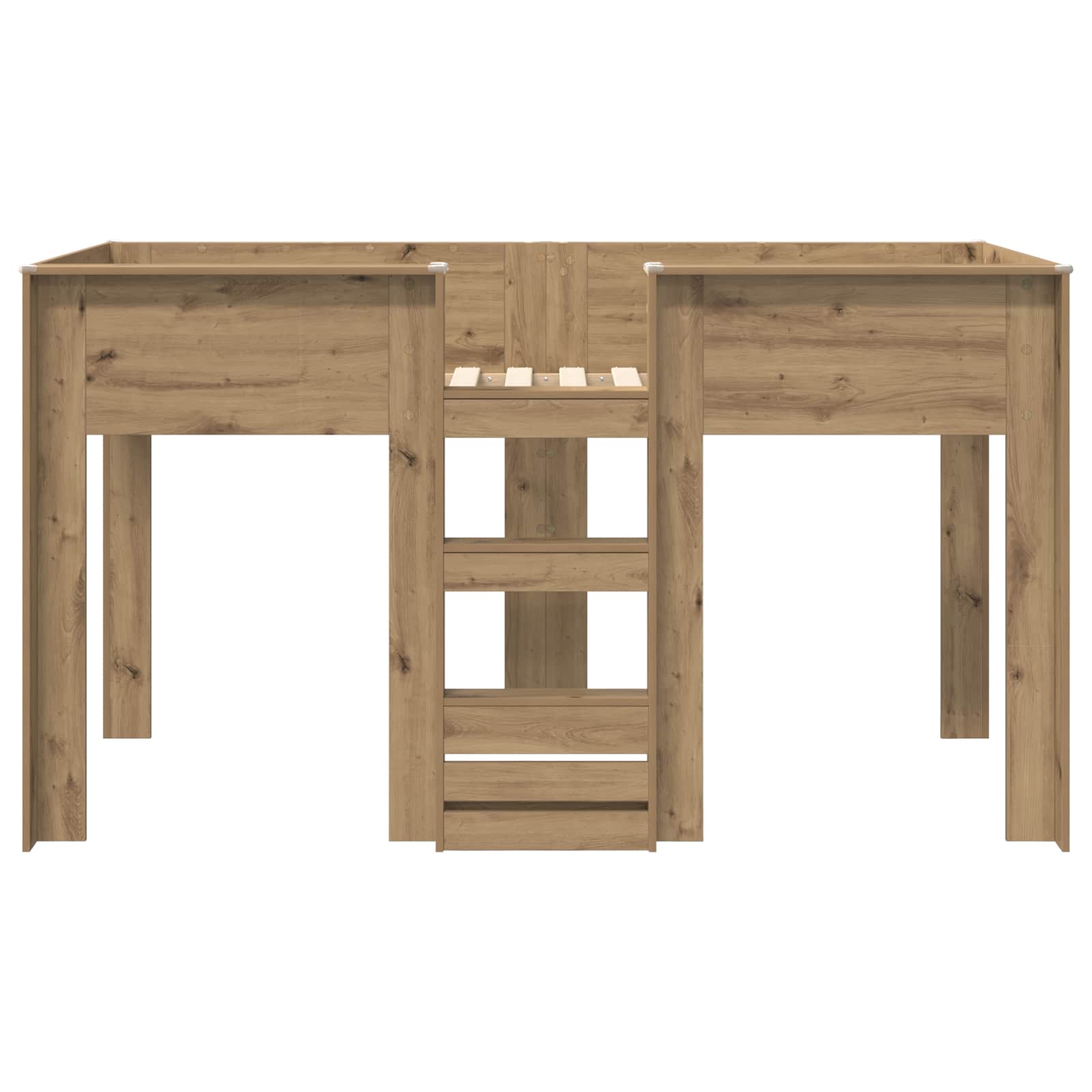 Lit Superposé pour Enfants Chêne artisanal 75 x 190 cm - XIOS
