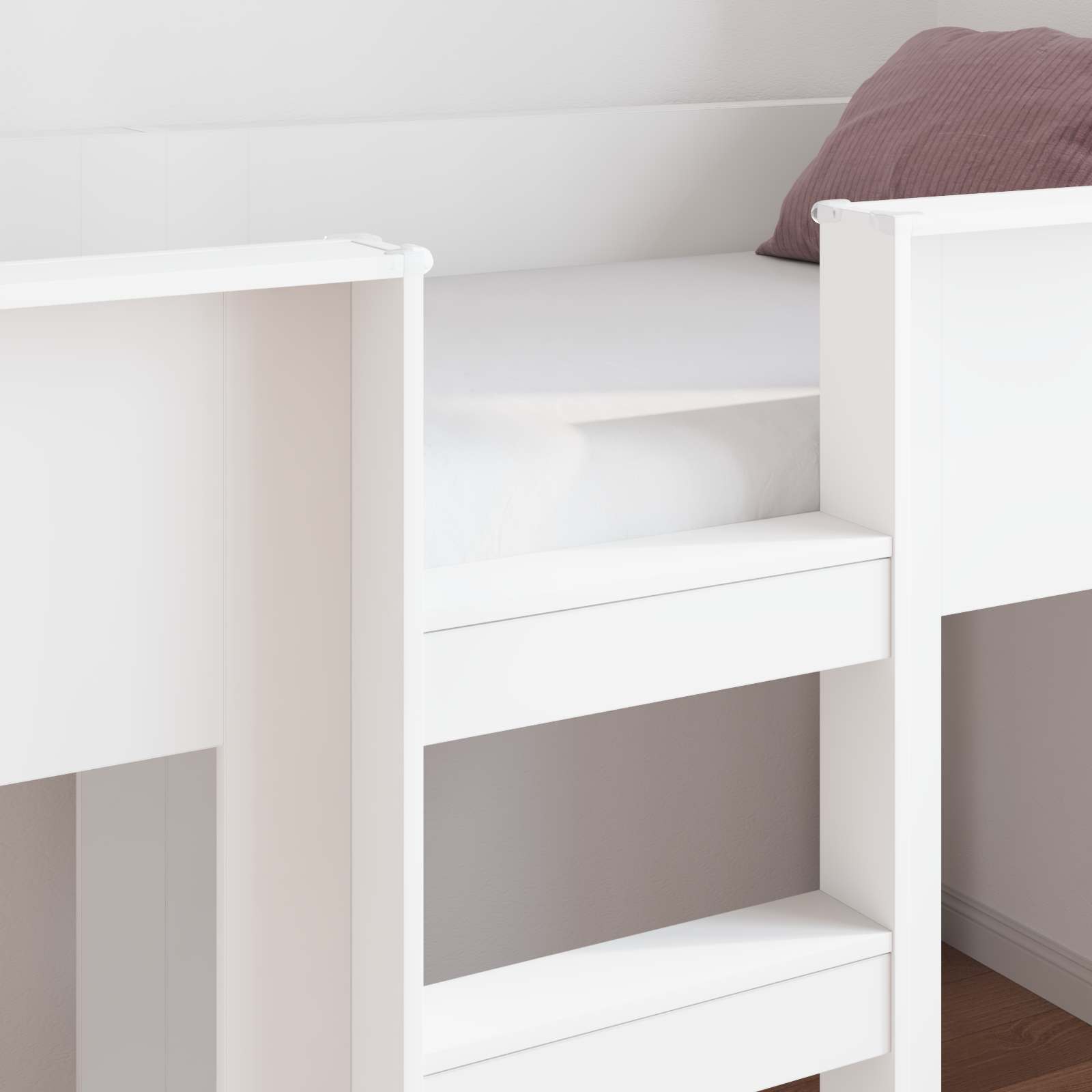Lit Superposé pour Enfants Blanc 80 x 200 cm Bois d'ingénierie - XIOS