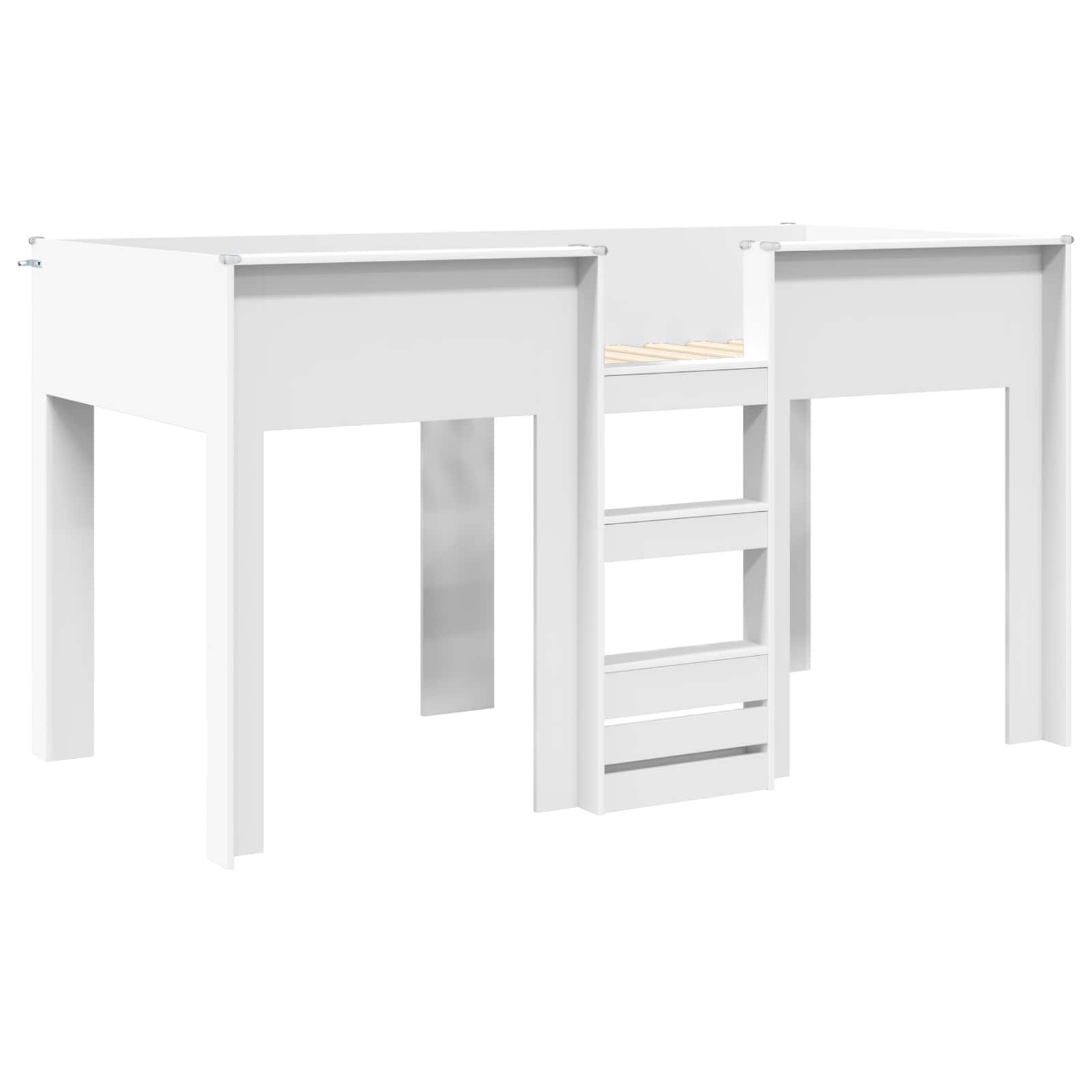 Lit Superposé pour Enfants Blanc 80 x 200 cm Bois d'ingénierie - XIOS