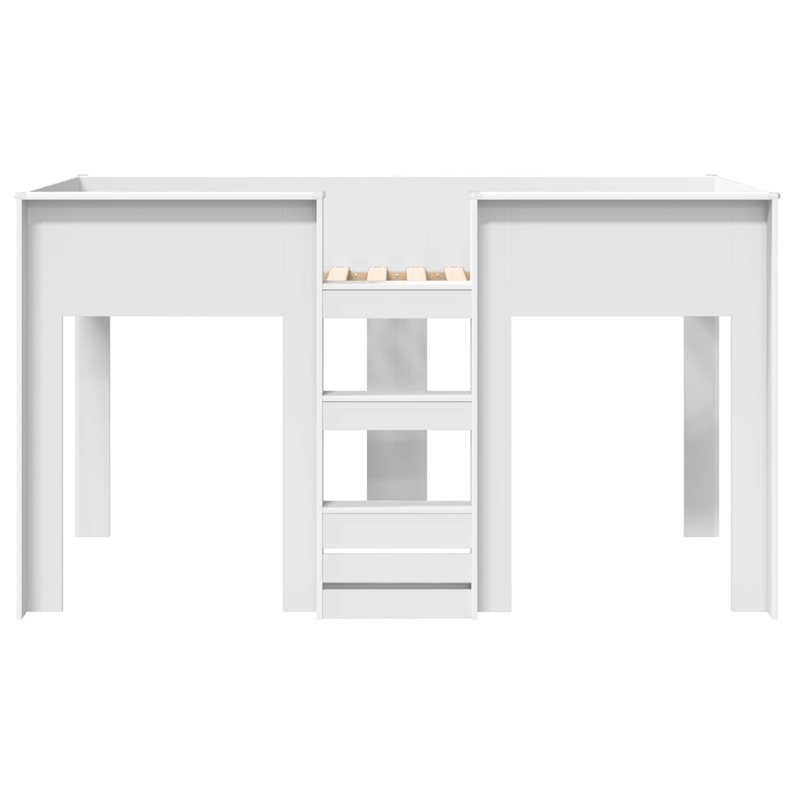 Lit Superposé pour Enfants Blanc 80 x 200 cm Bois d'ingénierie - XIOS
