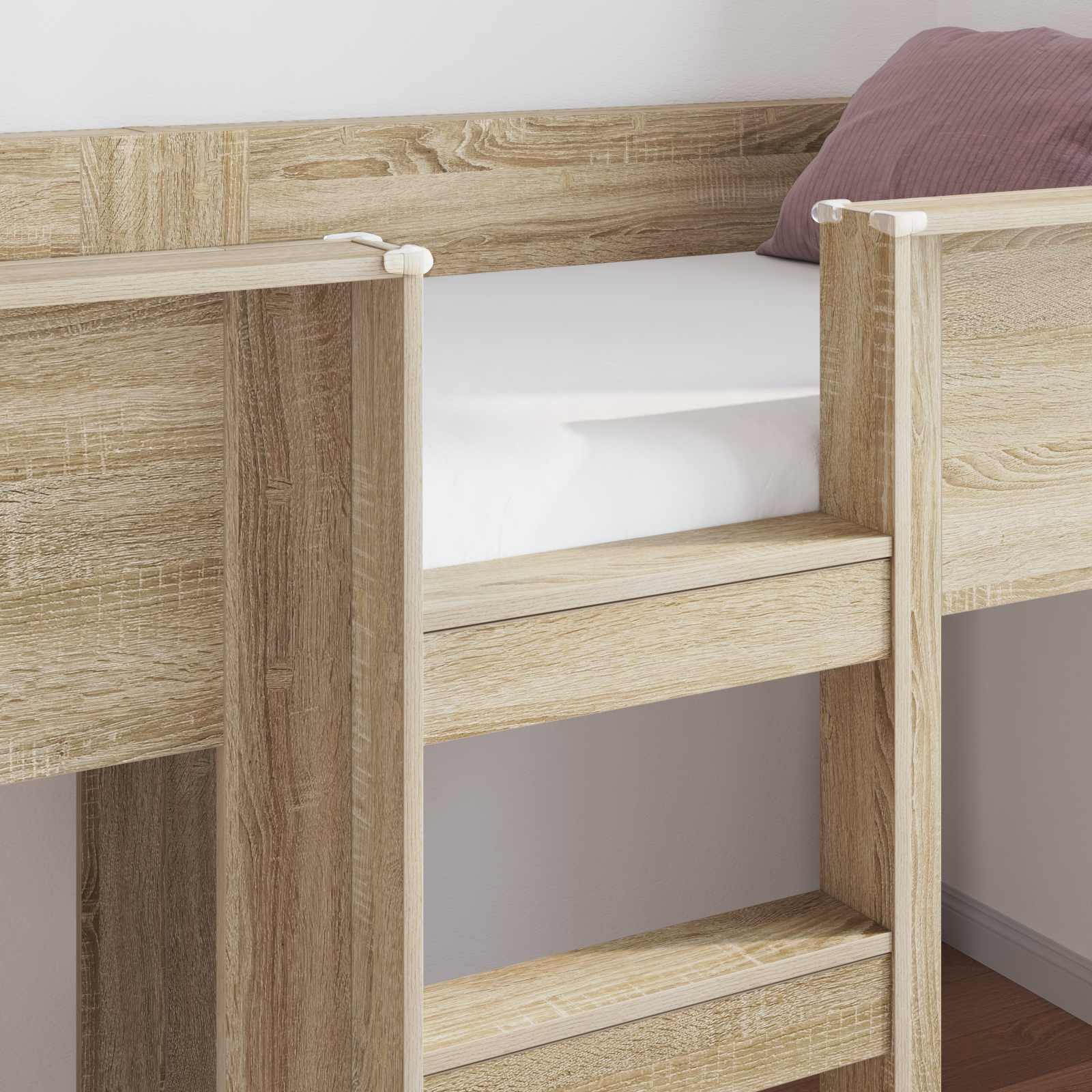 Lit Superposé pour Enfants Chêne Sonoma 80 x 200 cm - XIOS