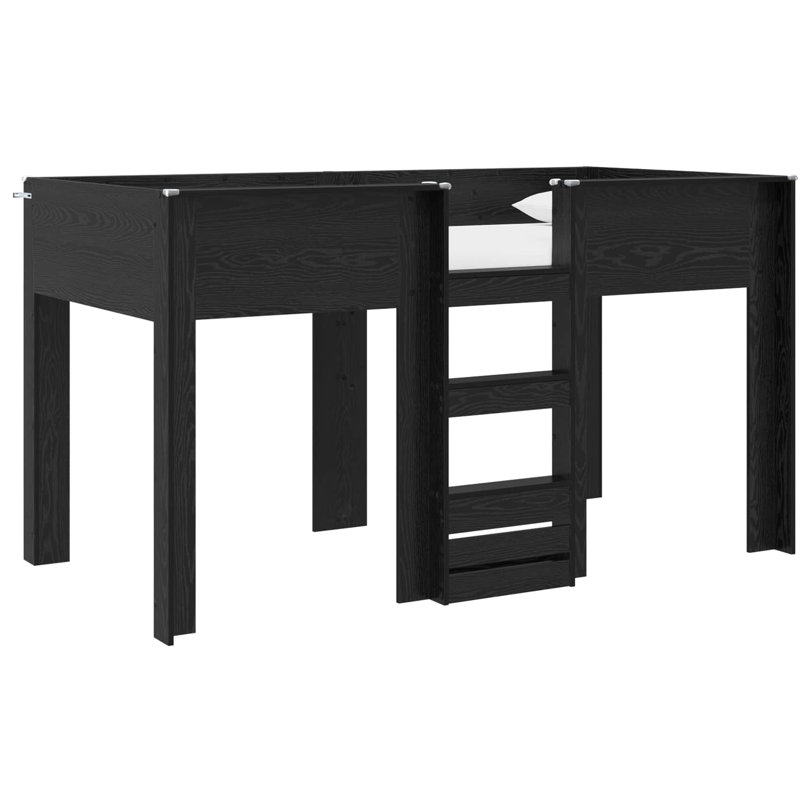 Lit Superposé pour Enfants Chêne noir 100 x 200 cm - XIOS