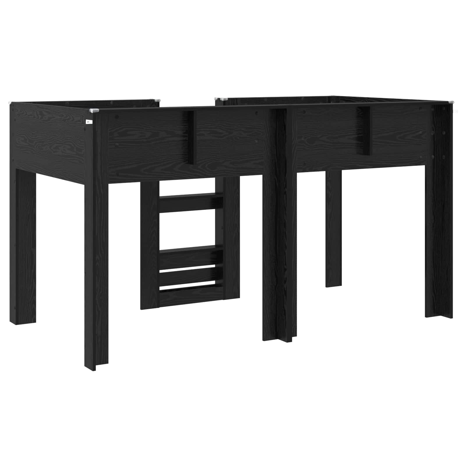 Lit Superposé pour Enfants Chêne noir 100 x 200 cm - XIOS